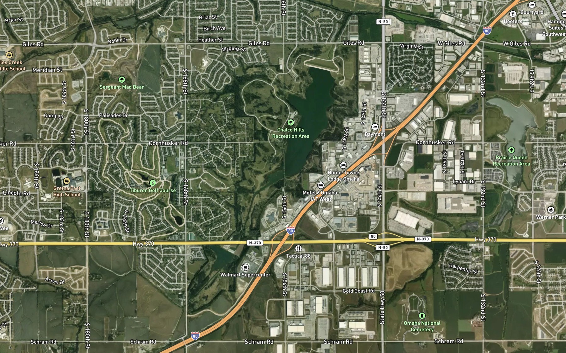 Satellite map of the Spot 6