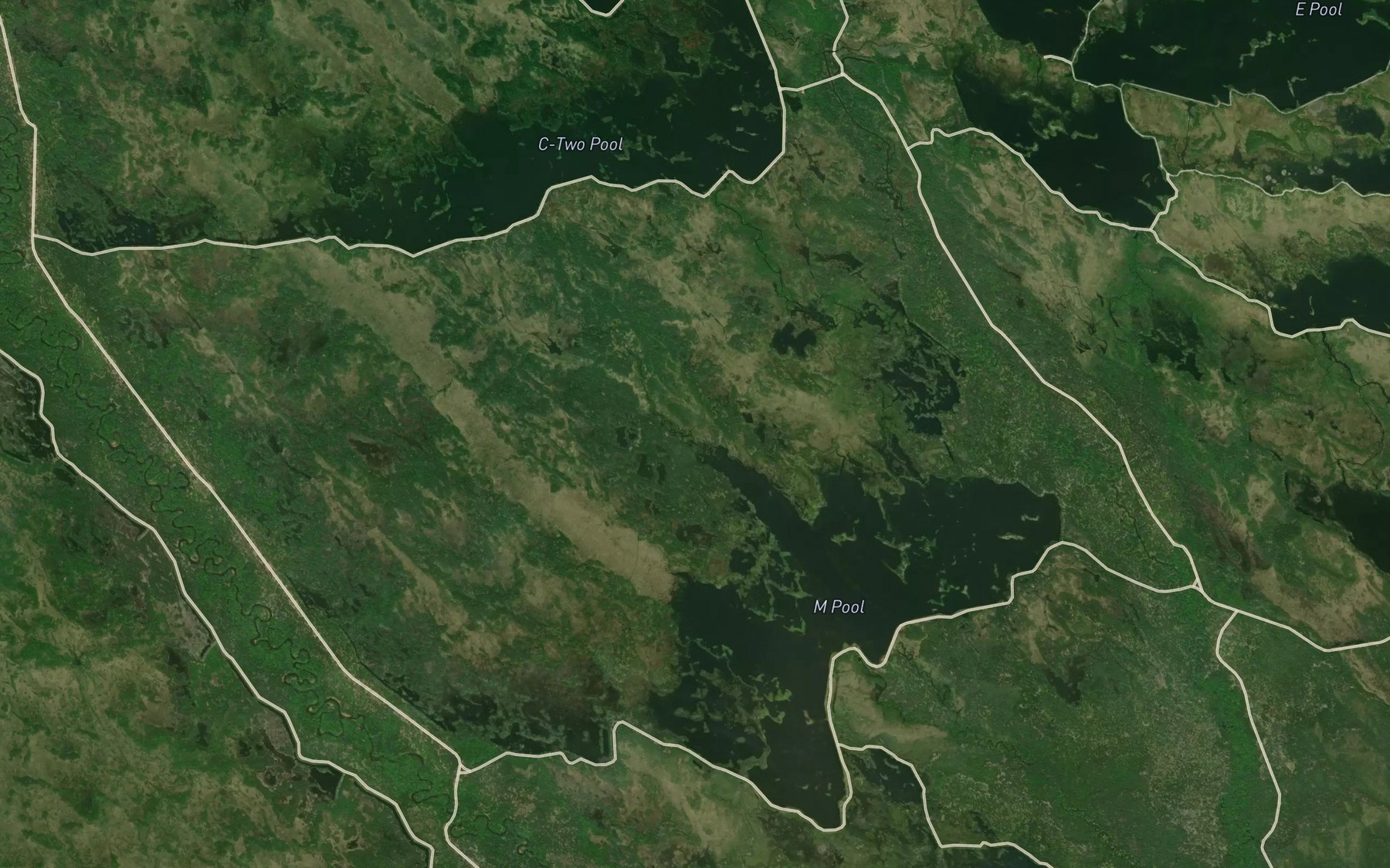 Satellite map of the Sand Creek