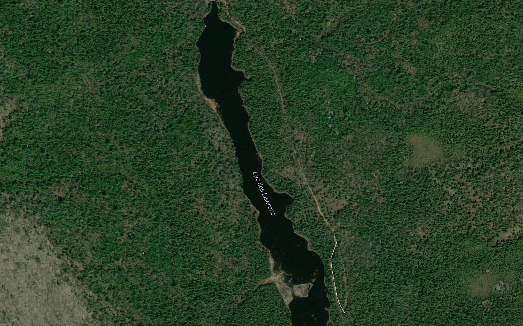 Satellite map of the Lac des Liserons
