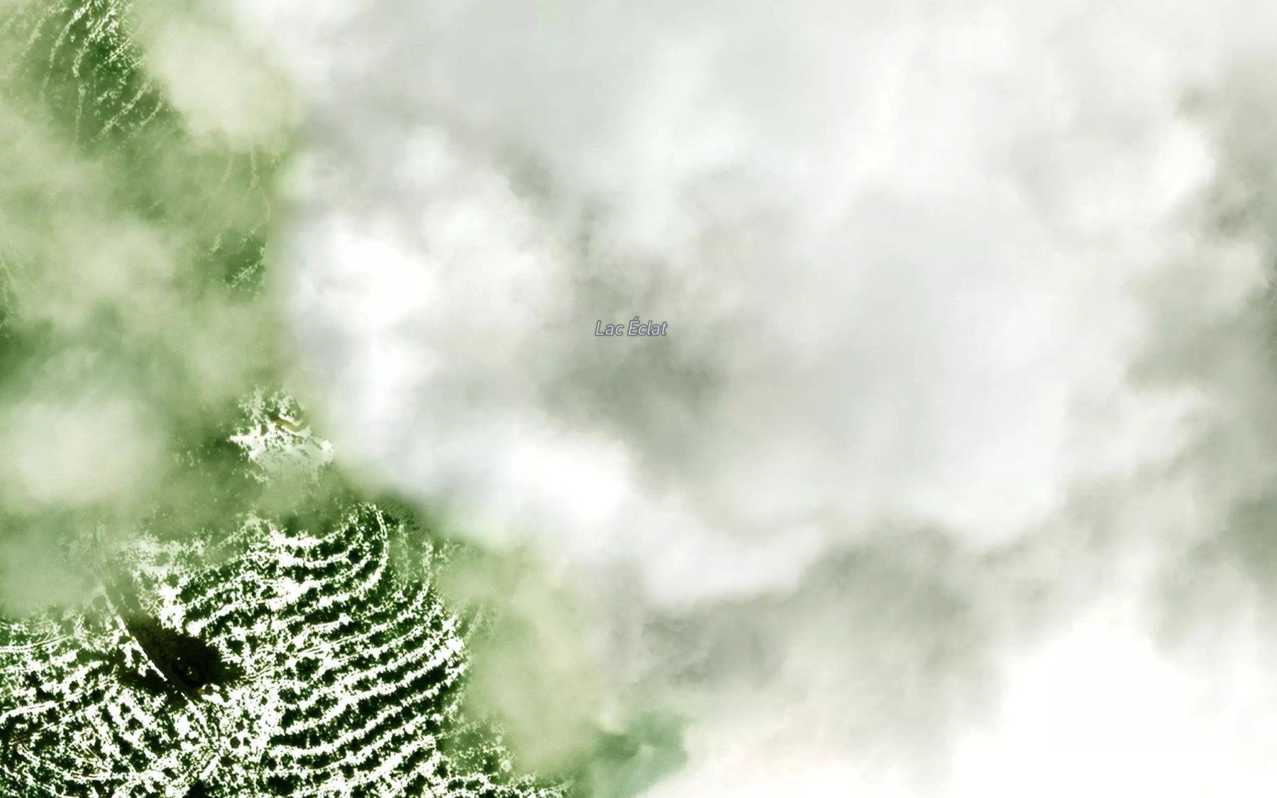 Satellite map of the Lac Eclat