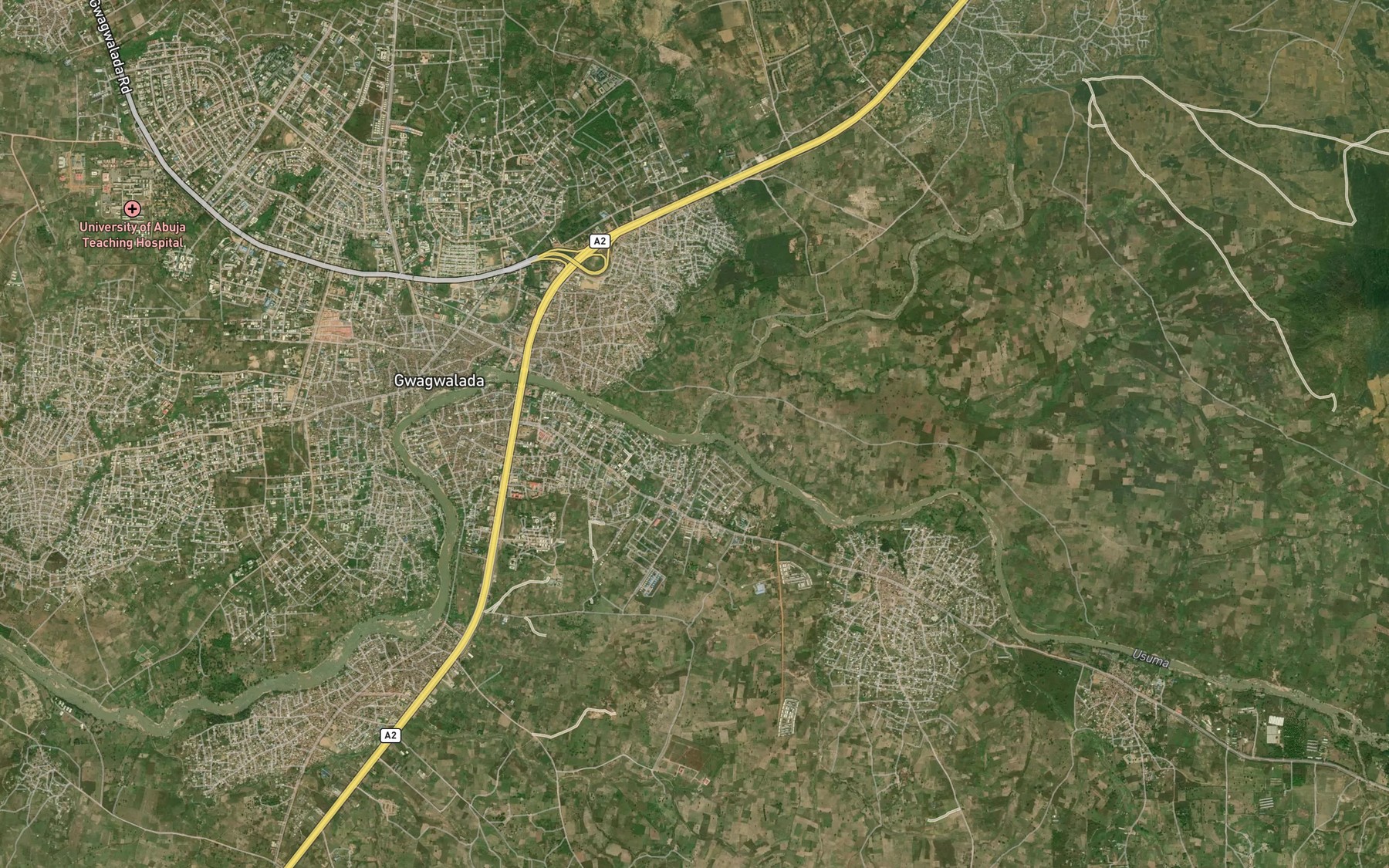 Satellite map of the WuyeRiver