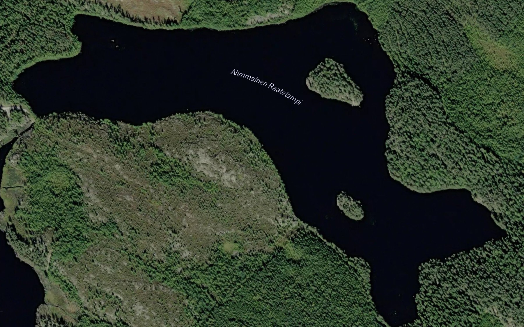 Satellite map of the Alimmainen Raatelampi