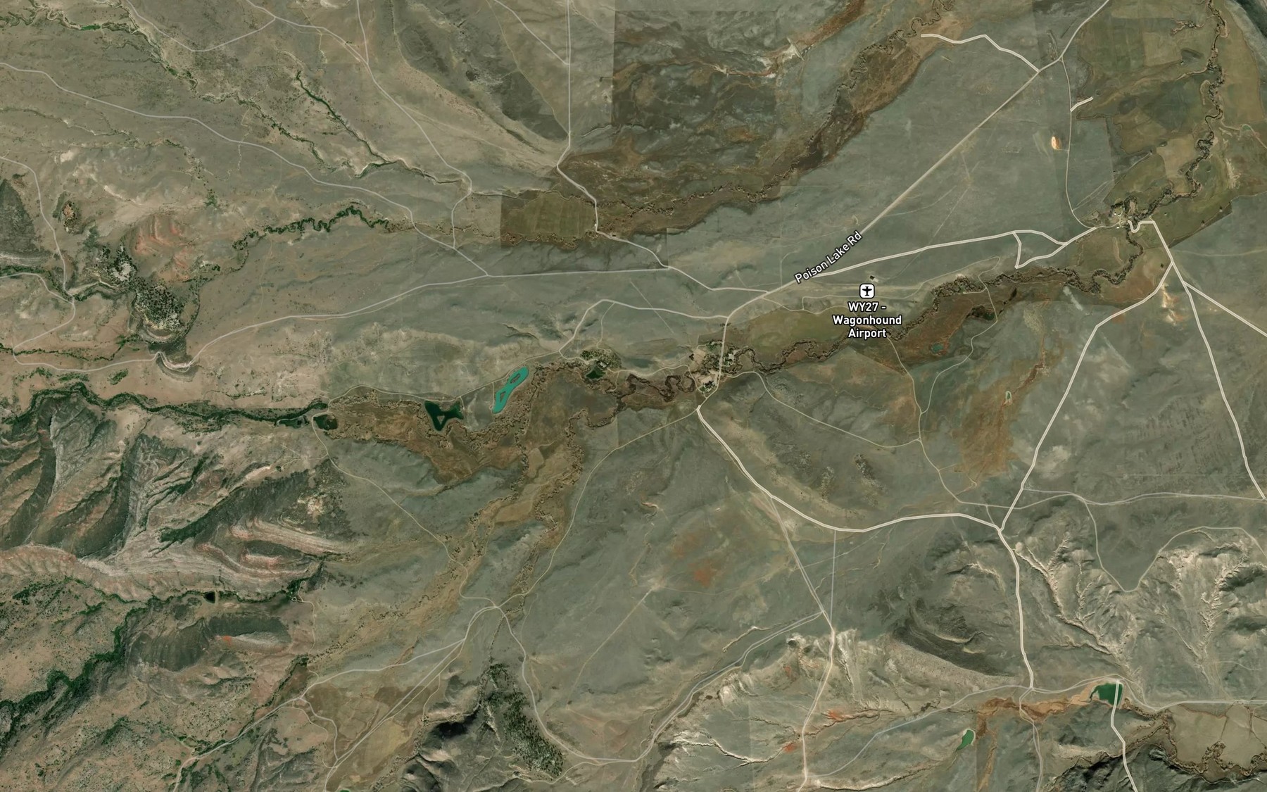 Satellite map of the Latham Creek