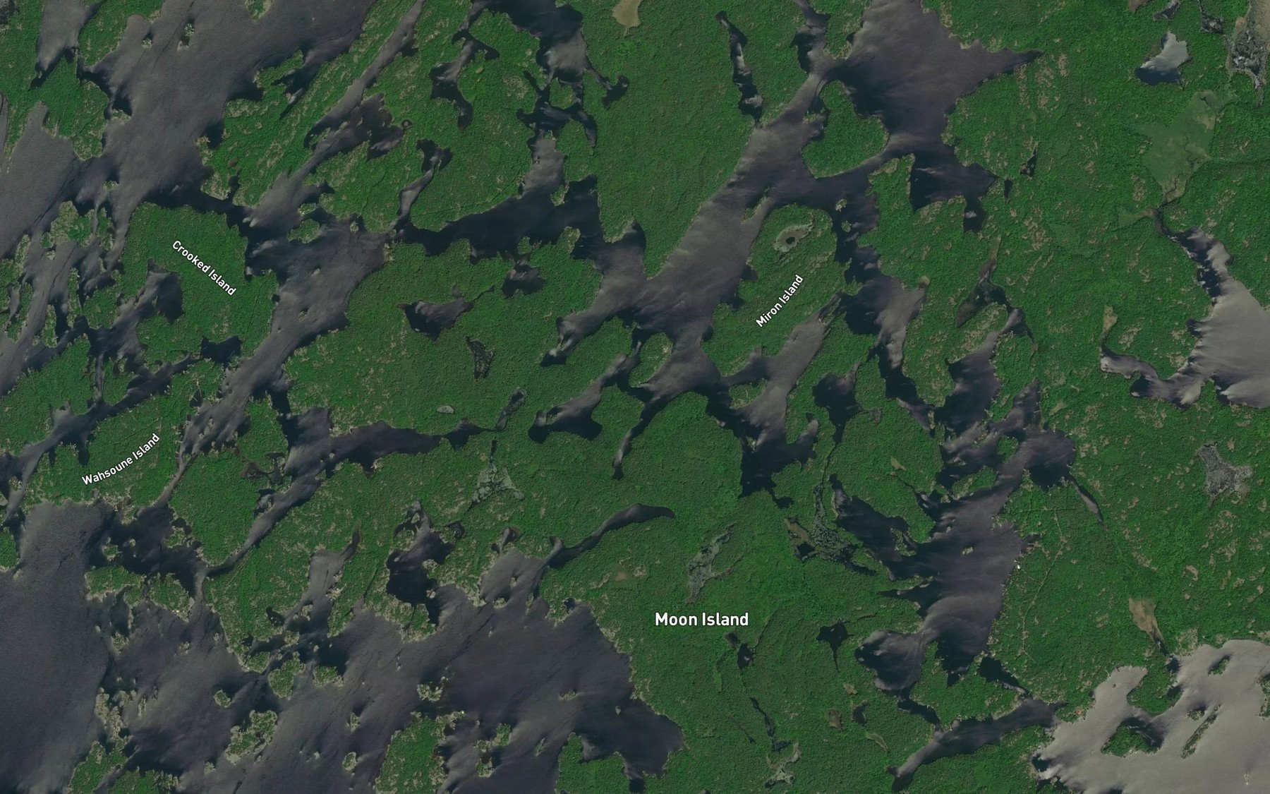 Satellite map of the Ritchie Bay