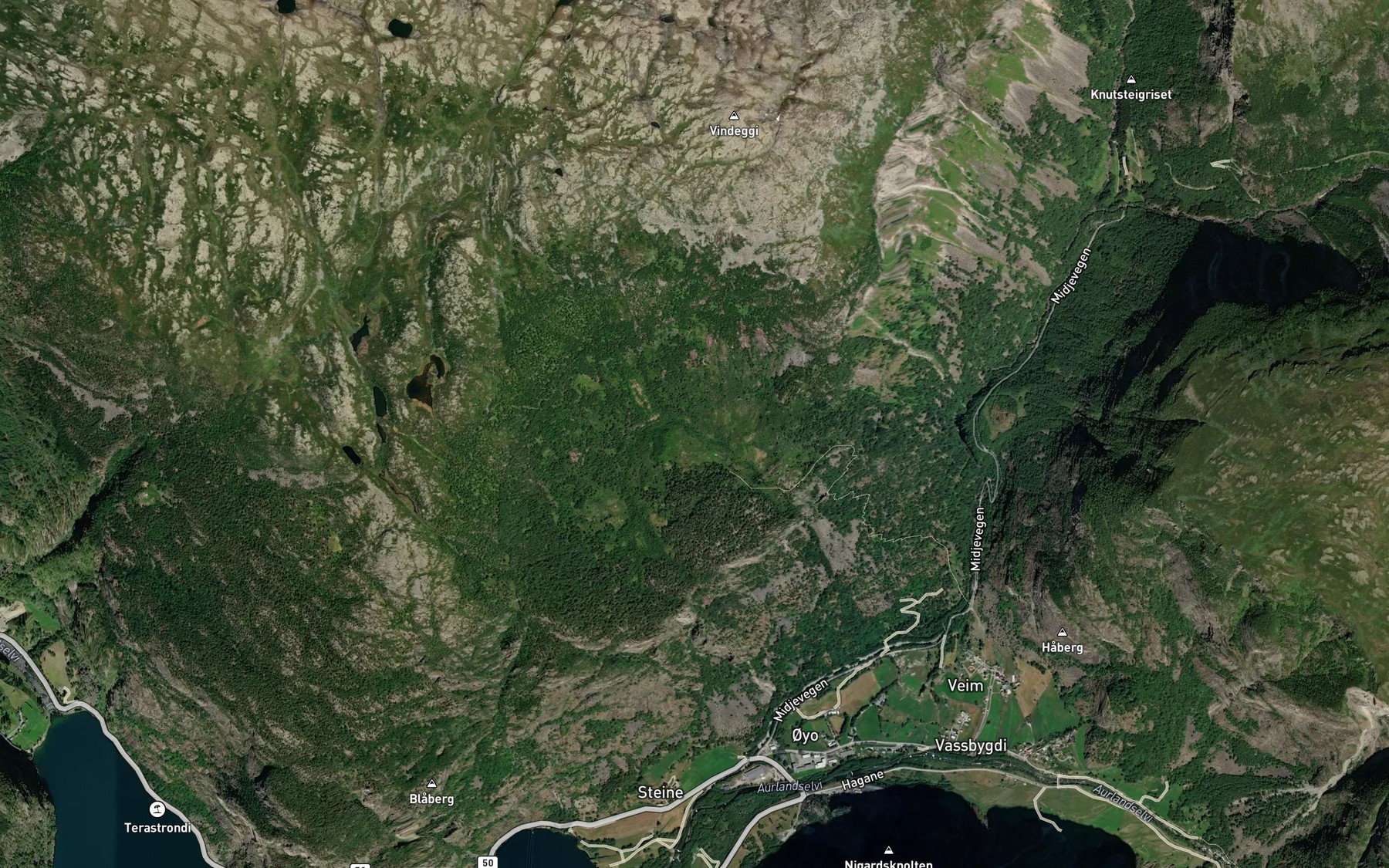 Satellite map of the Rangabekk