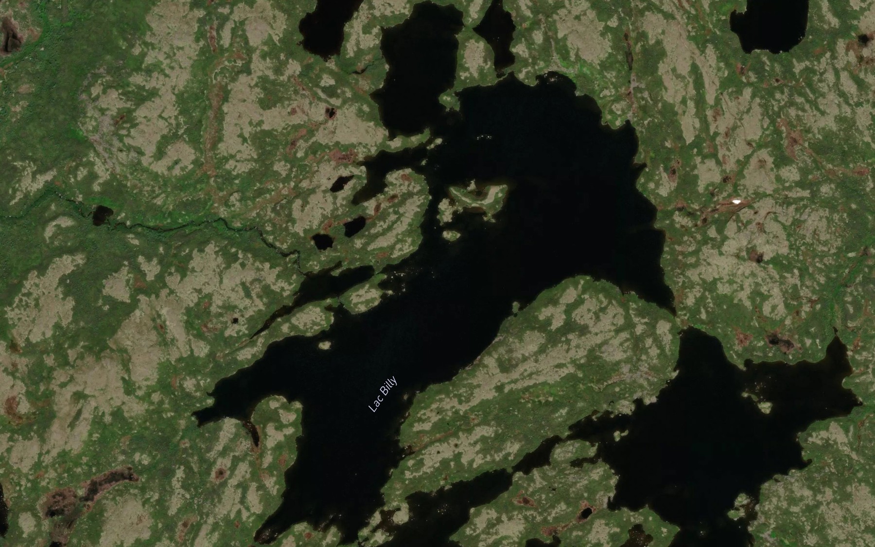 Satellite map of the Lac Billy