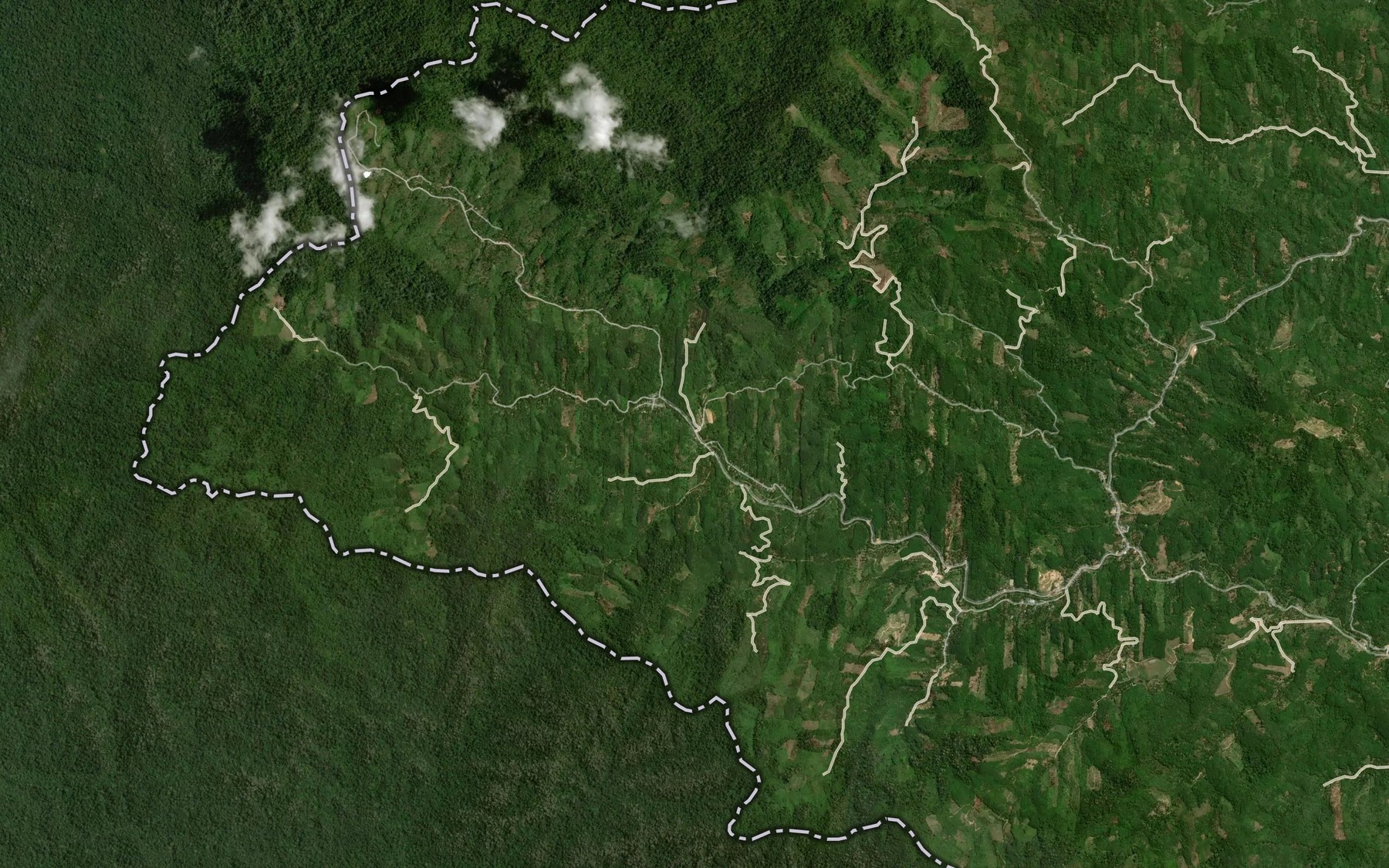 Satellite map of the Khlong But Lan