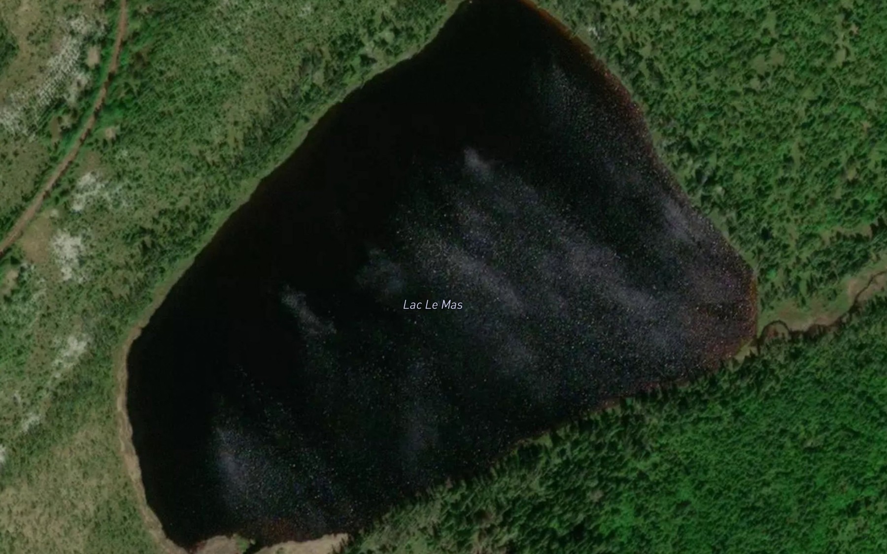 Satellite map of the Lac Le Mas