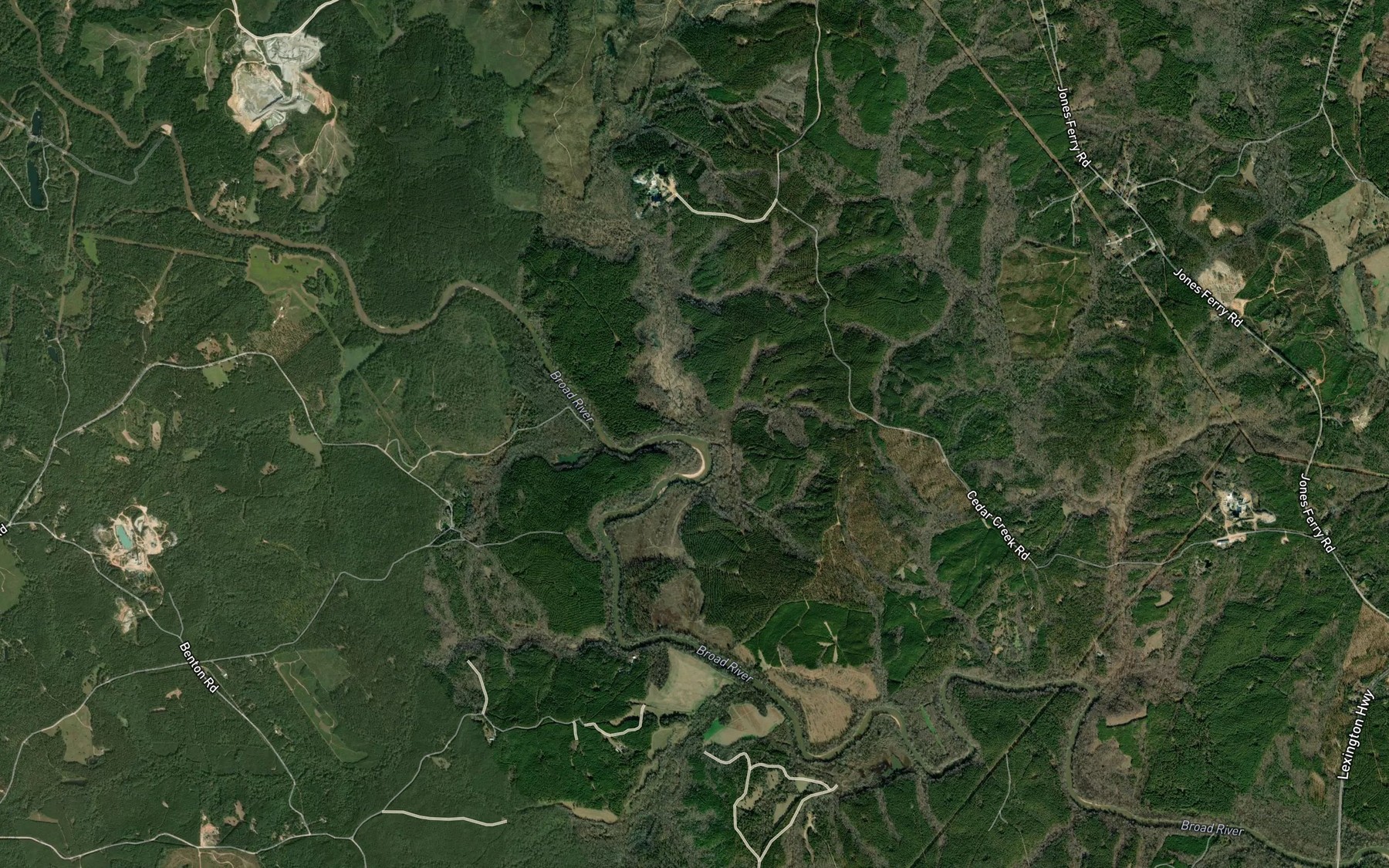 Satellite map of the Dove Creek