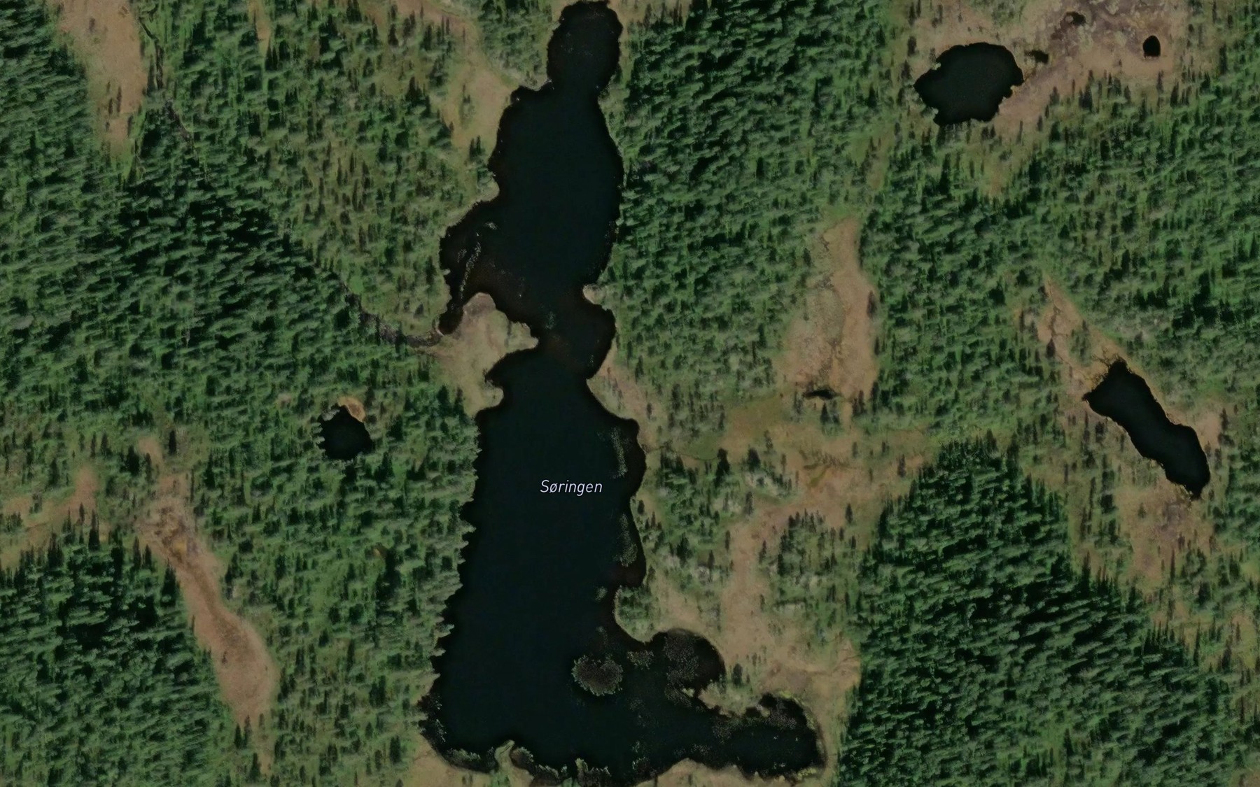 Satellite map of the Soringen