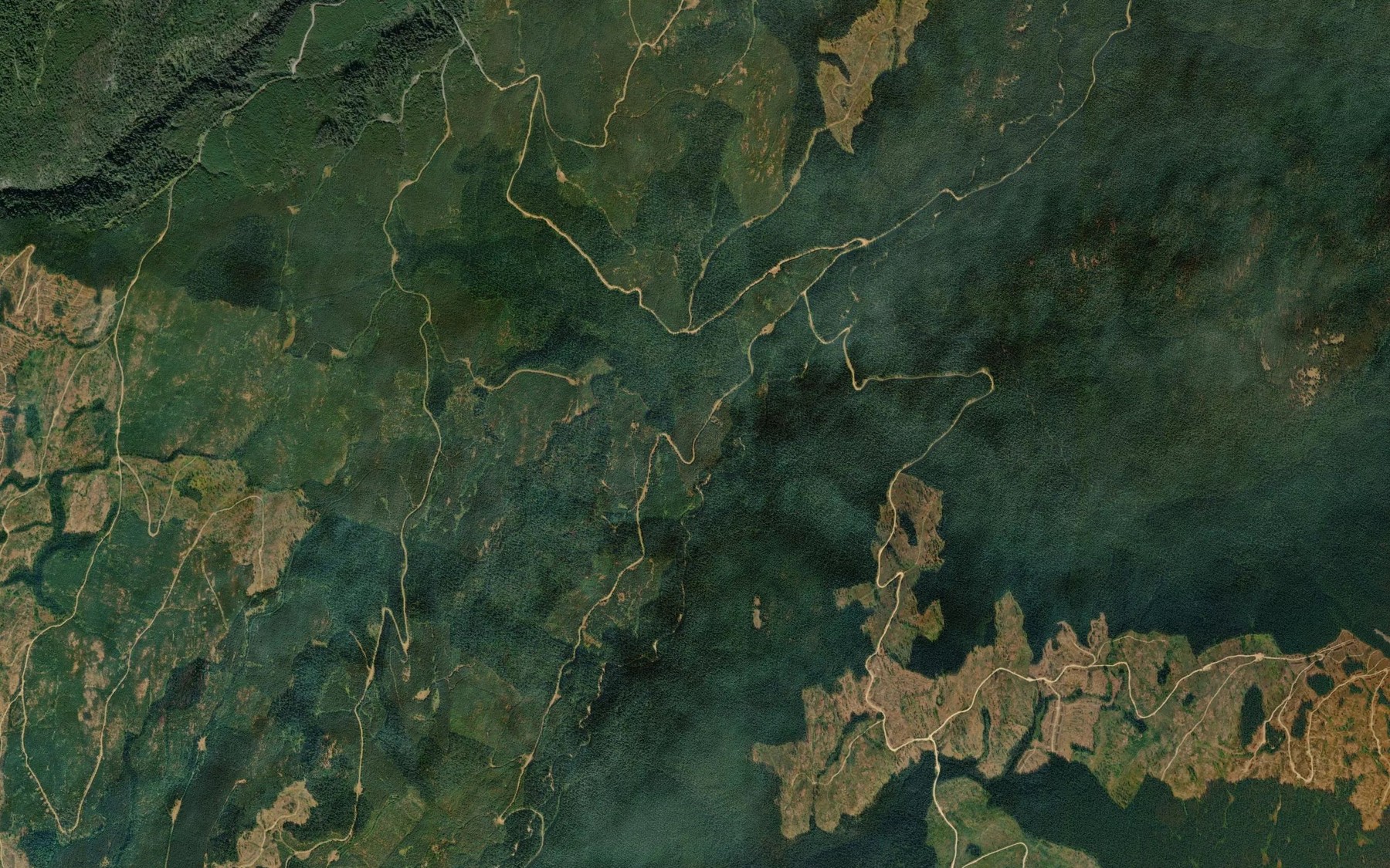 Satellite map of the Dry Creek