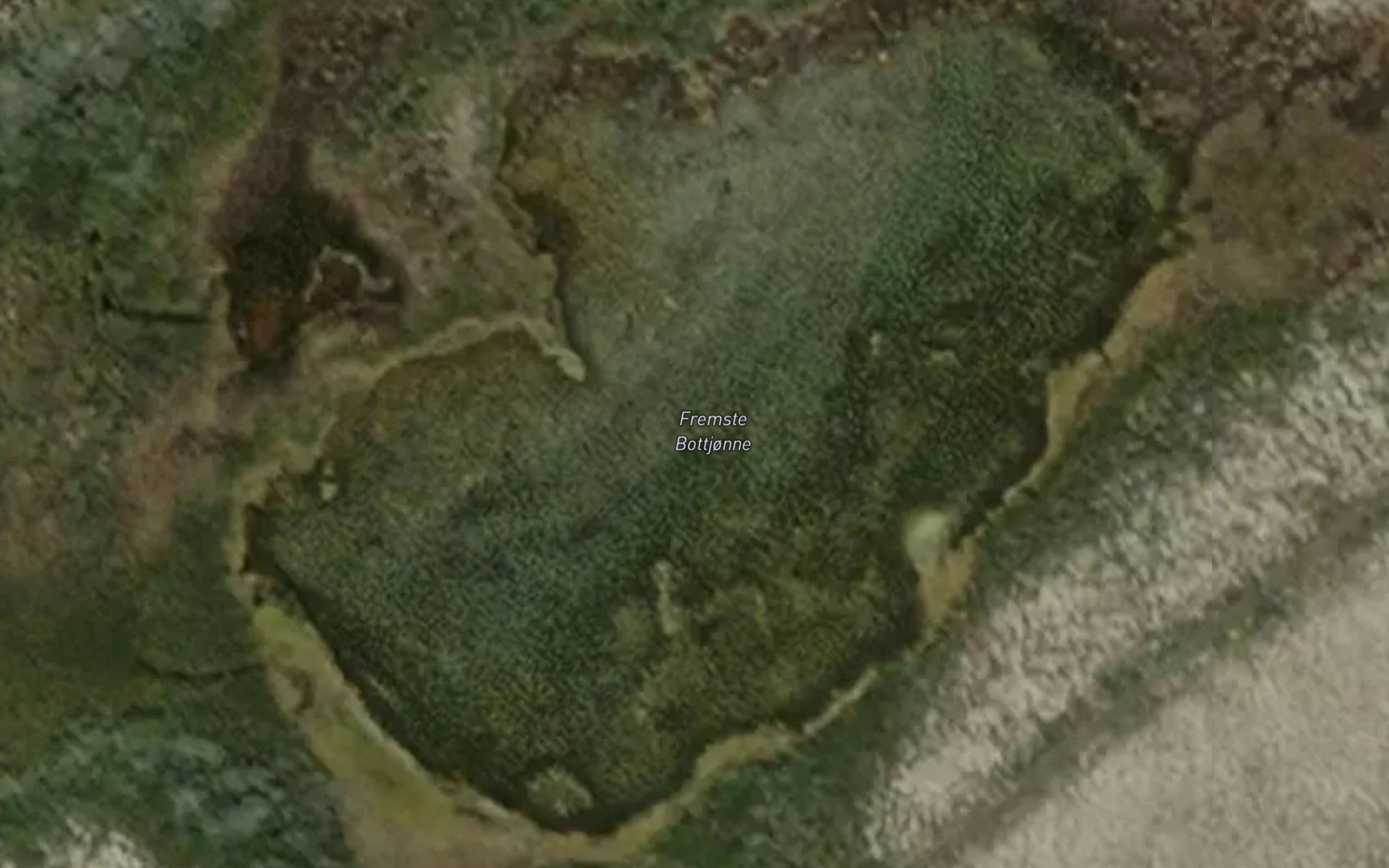 Satellite map of the Bottjorni,fremste