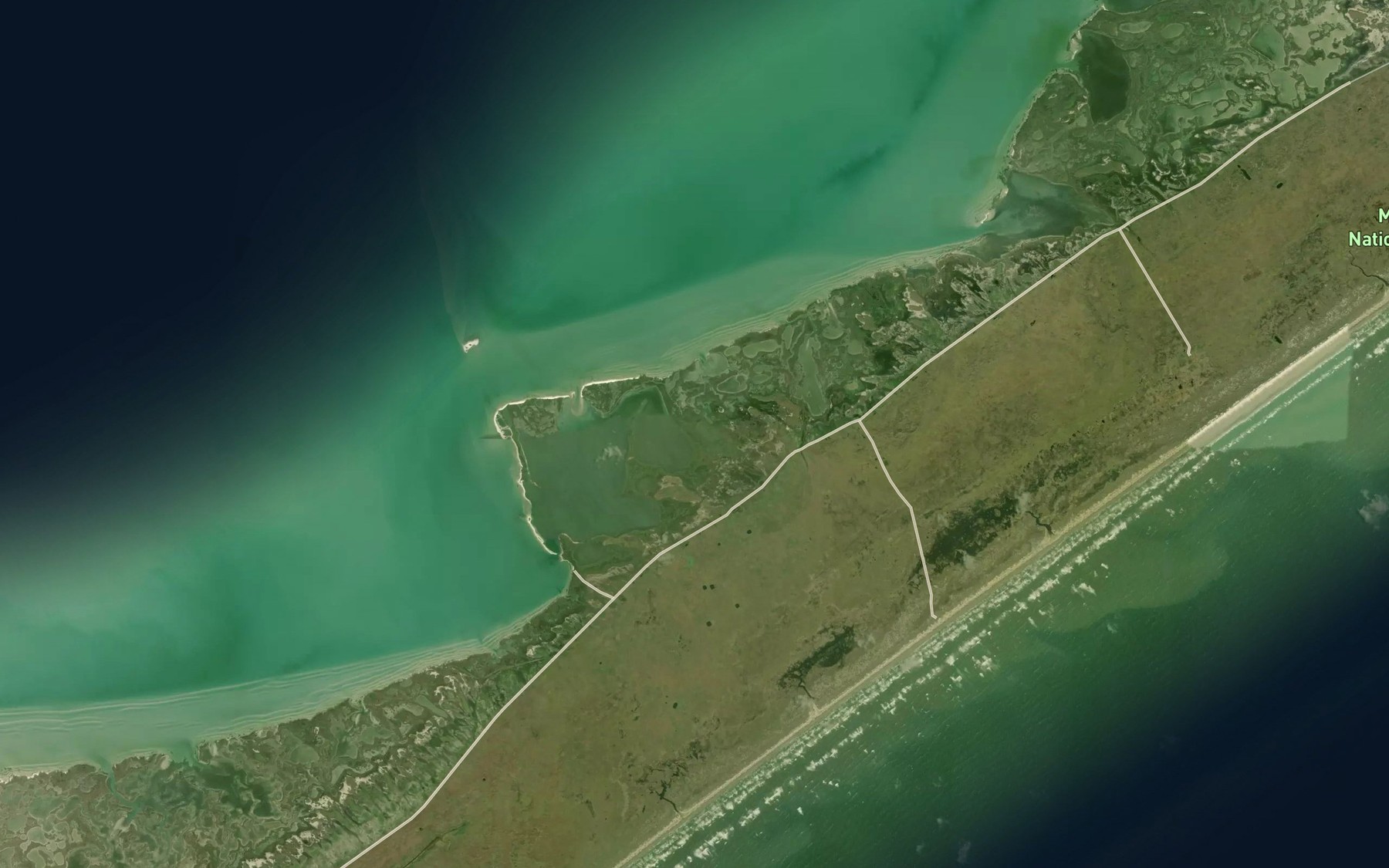 Satellite map of the Swan Lake