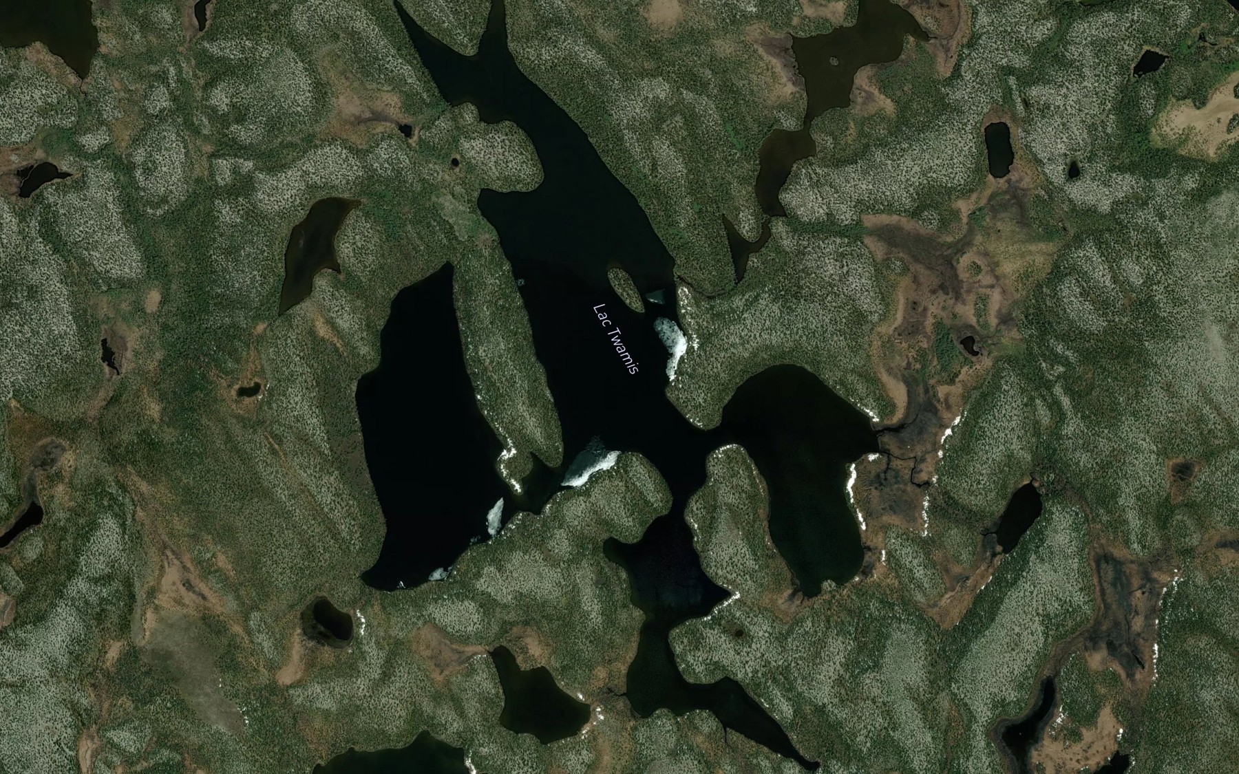 Satellite map of the Lac Twamis