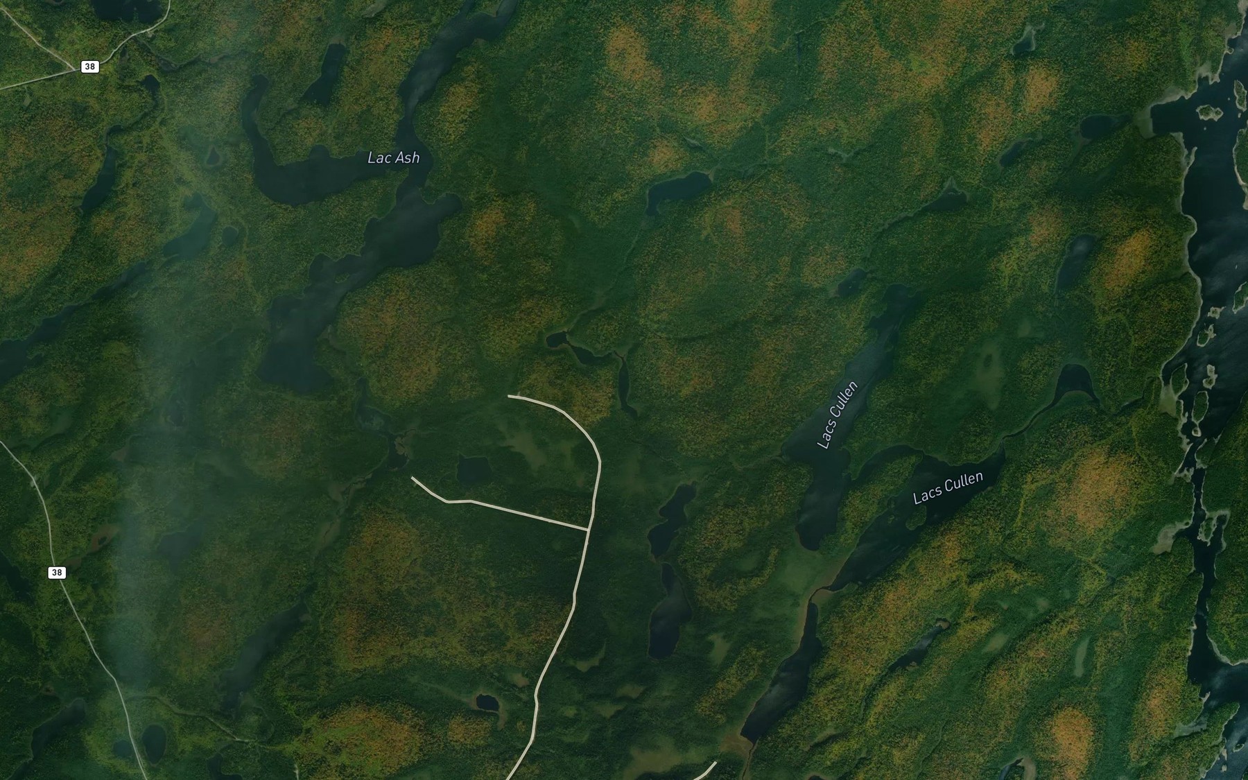 Satellite map of the Lac Ost