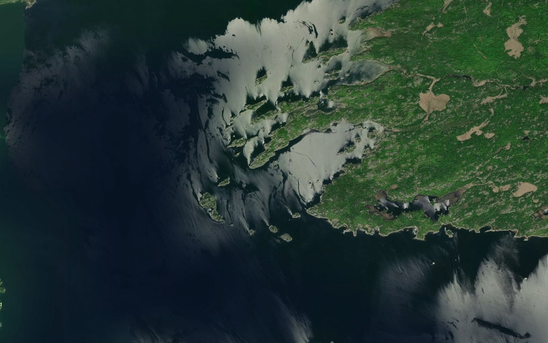 Satellite map of the Taschereau Bay