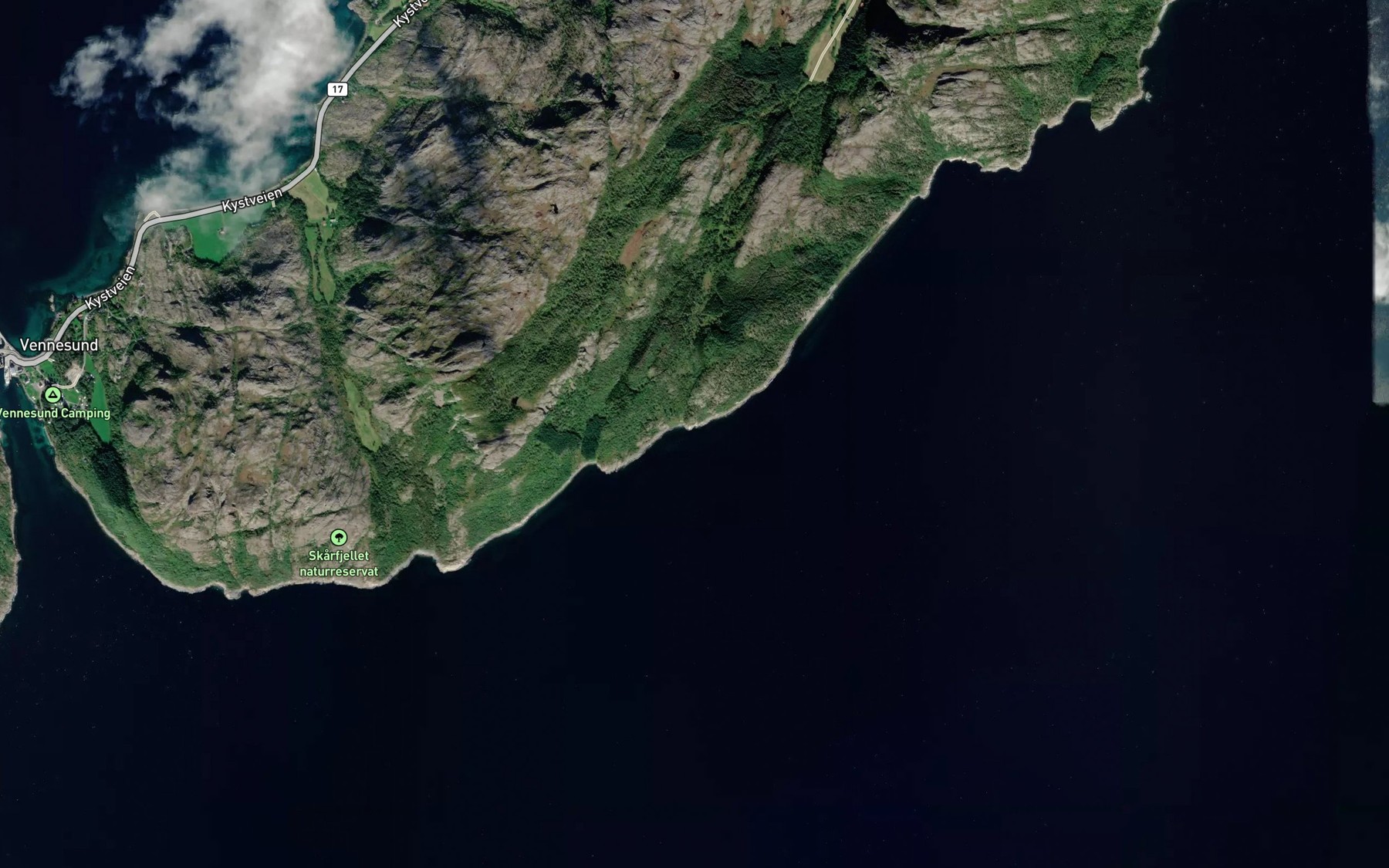 Satellite map of the Brattgangstoa
