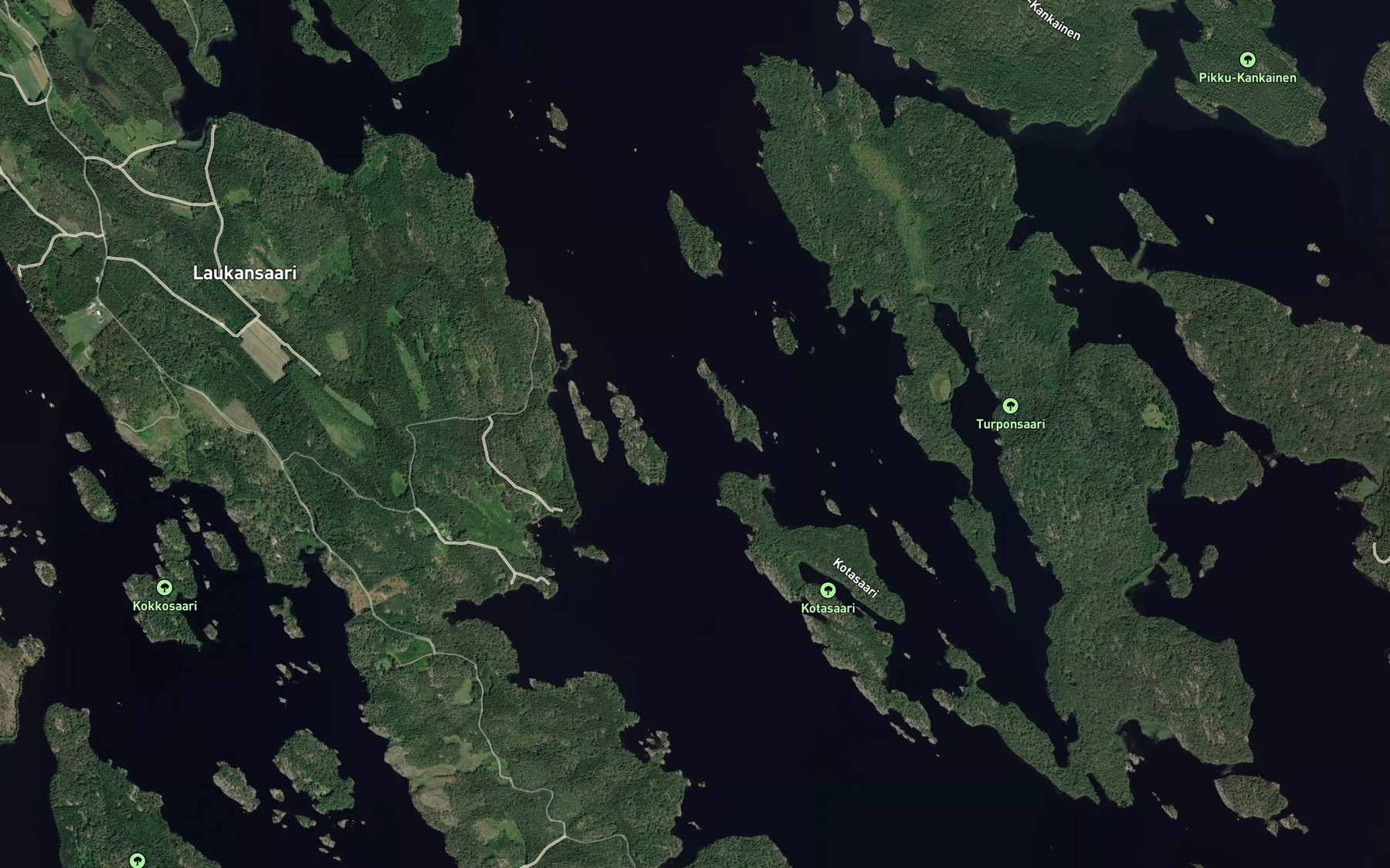 Satellite map of the Virtasalmi