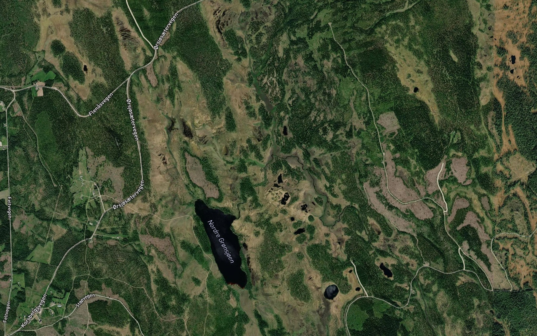 Satellite map of the Jemtkjelda