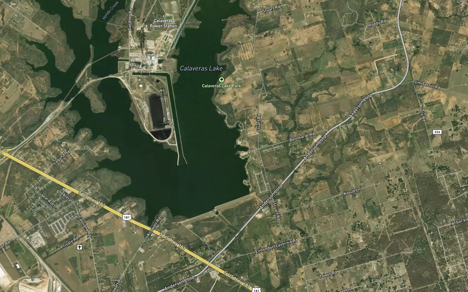 Satellite map of the Spot 8