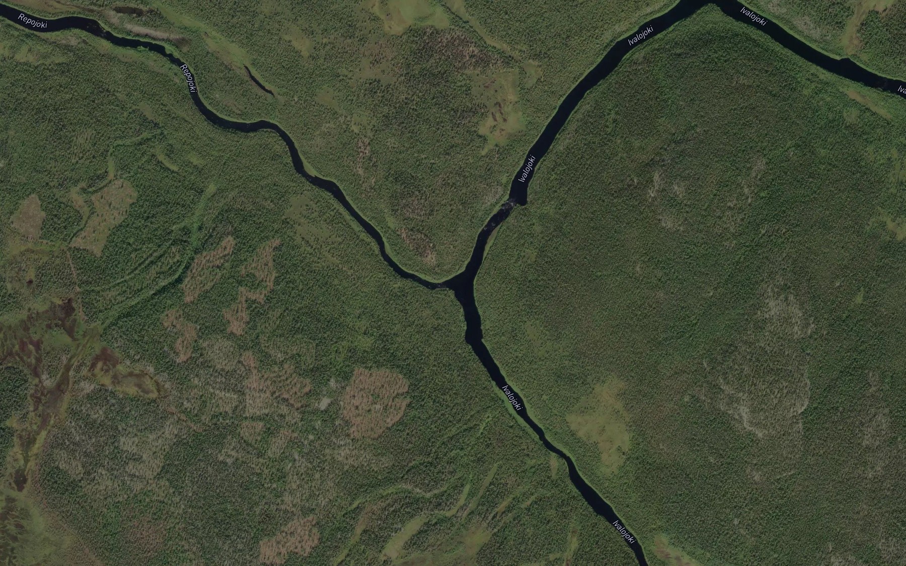 Satellite map of the Repojoki