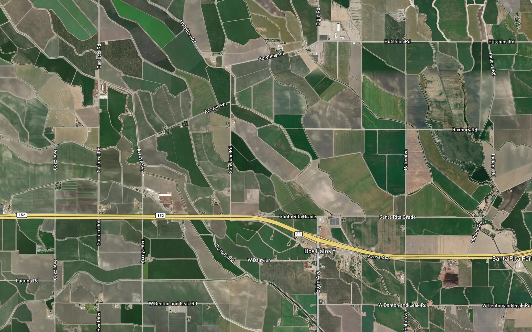 Satellite map of the Machado Ditch