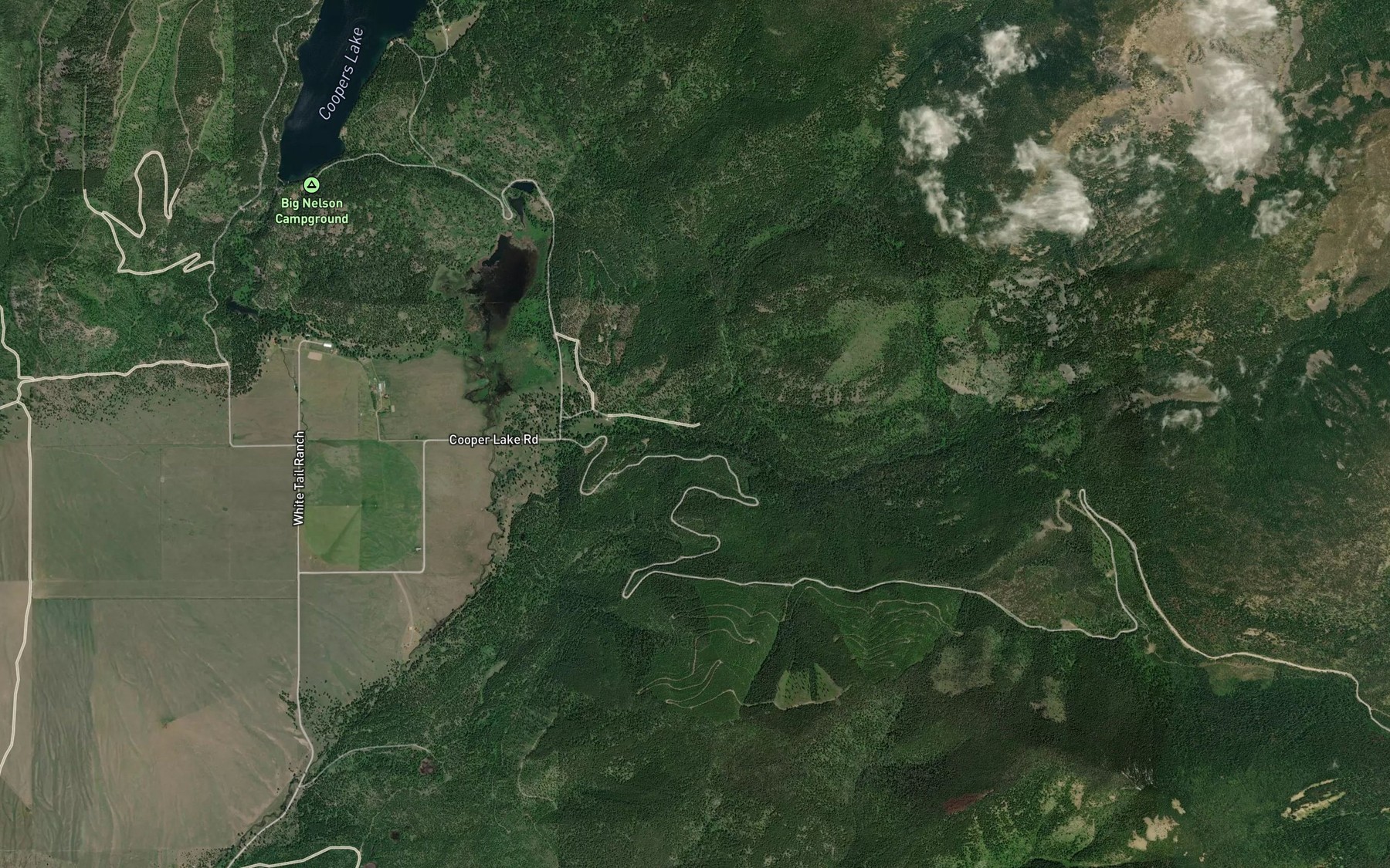 Satellite map of the Dry Creek