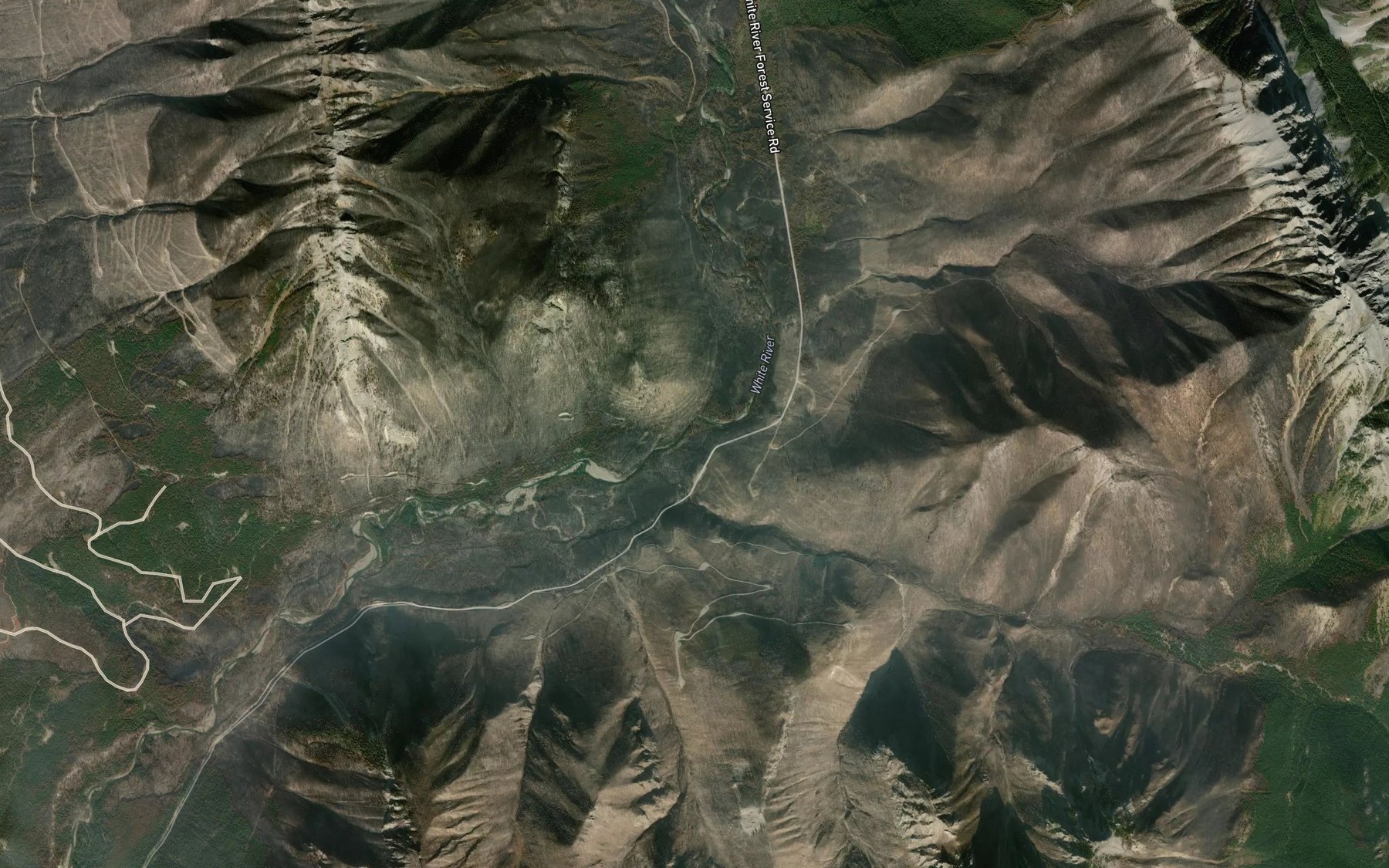 Satellite map of the Akimukoo Creek