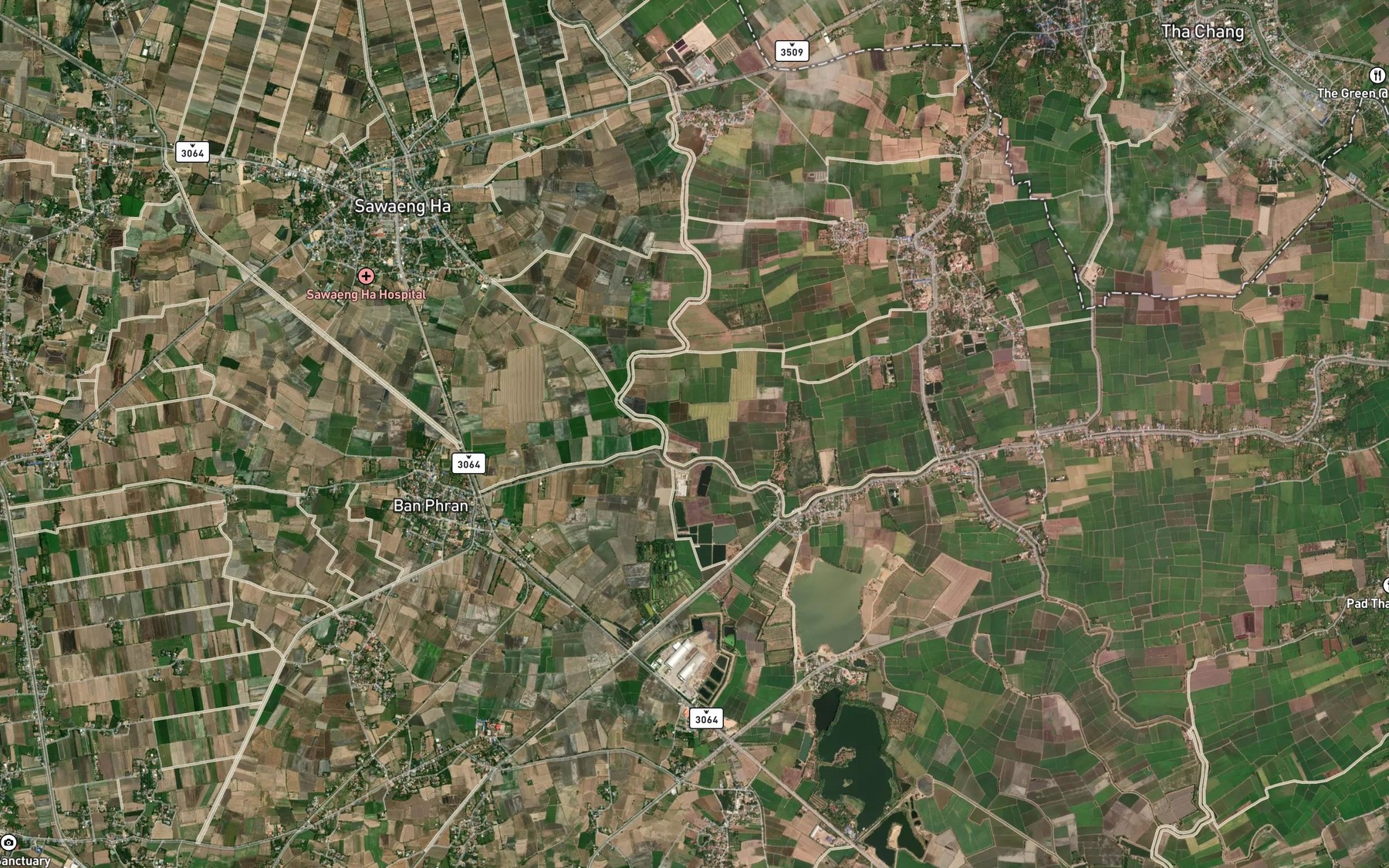 Satellite map of the Khlong Sawaeng Ha