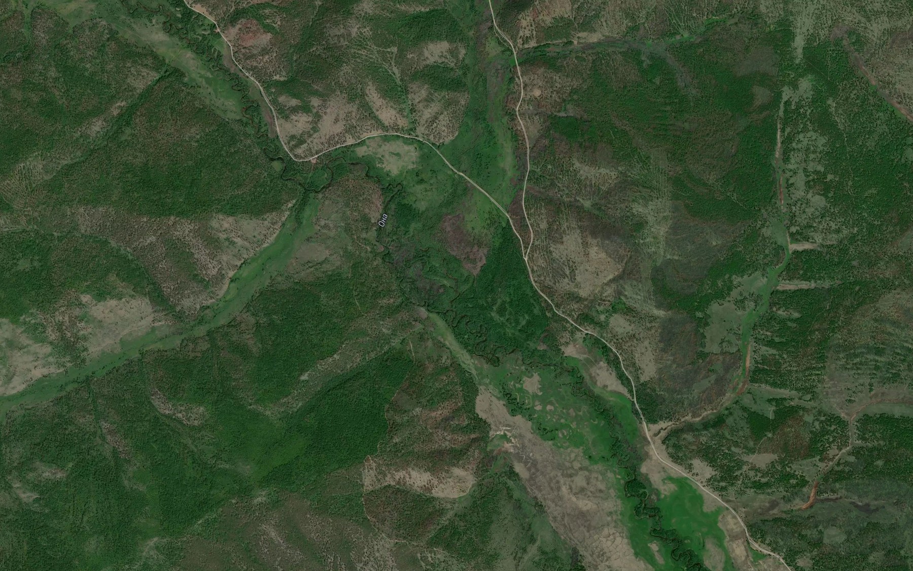 Satellite map of the Zhironda