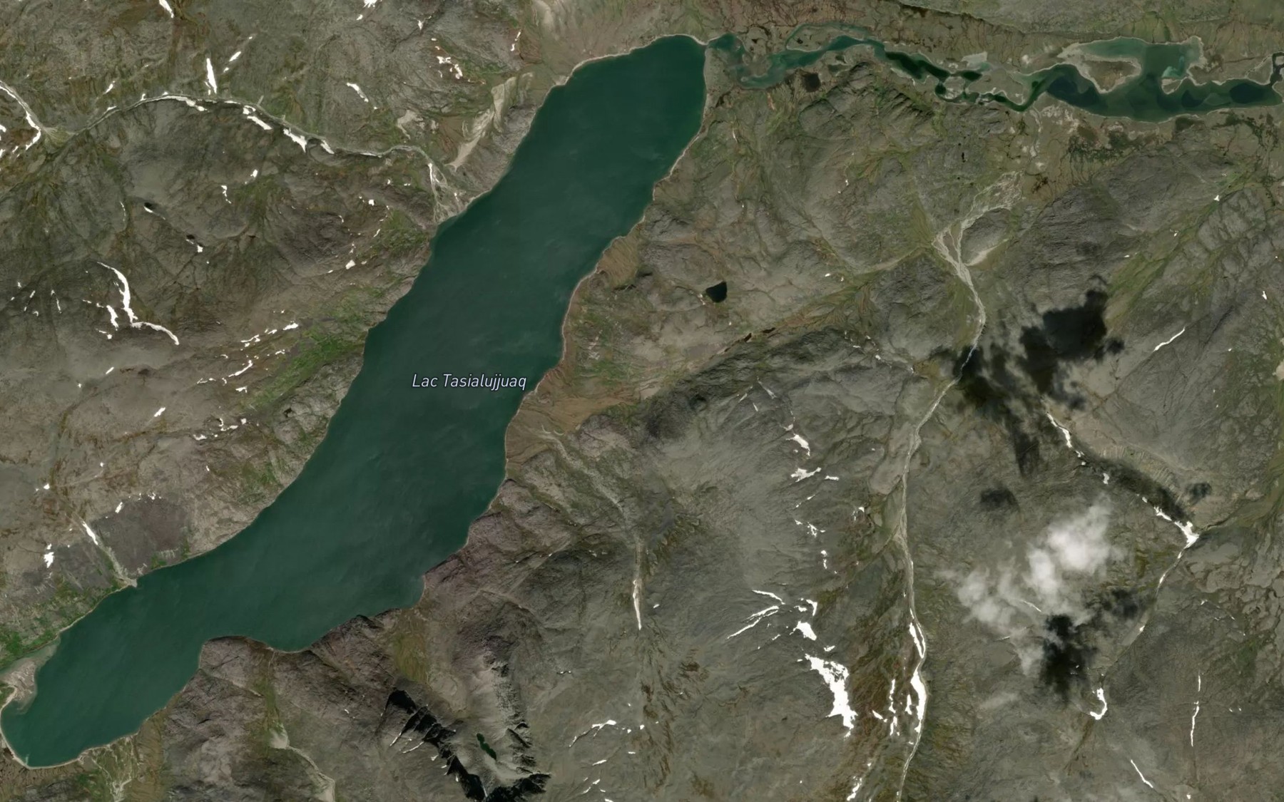 Satellite map of the Lac Tasialujjuaq