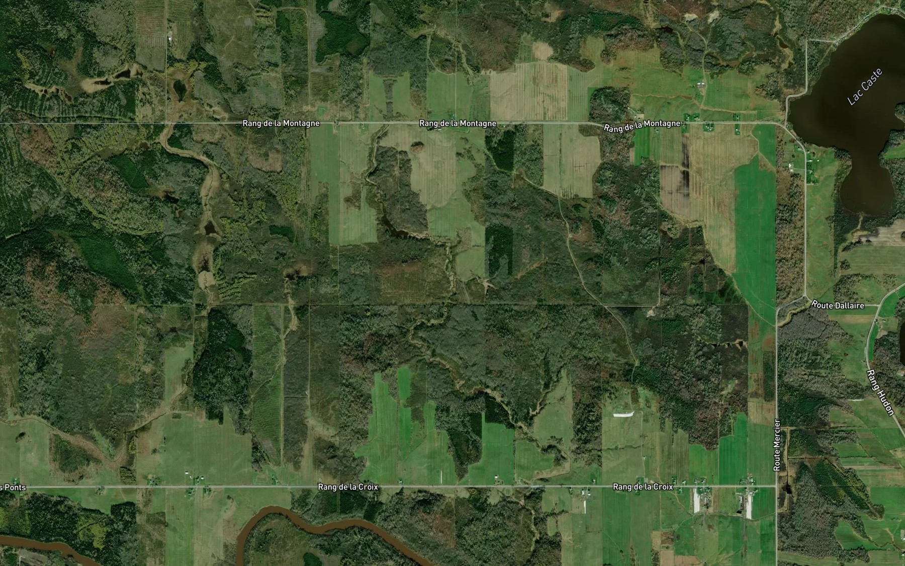 Satellite map of the Ruisseau Gilbert