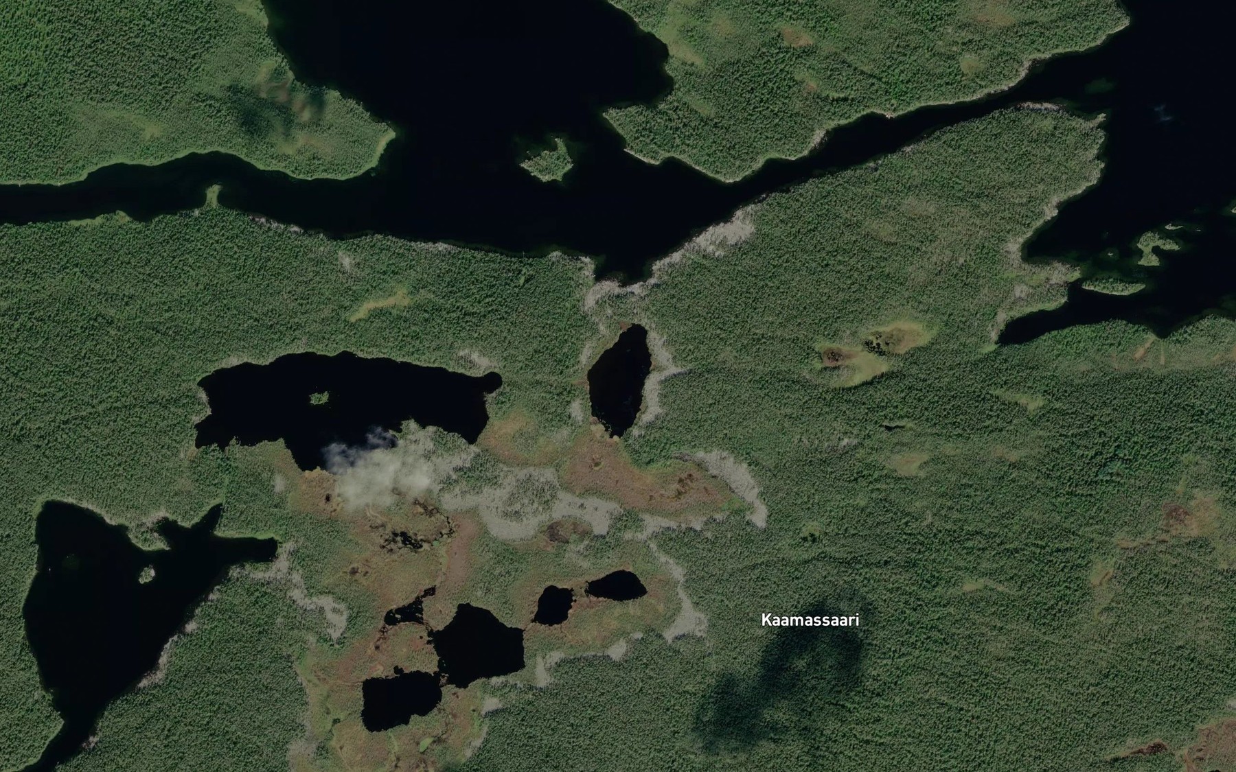 Satellite map of the Kortejarvi