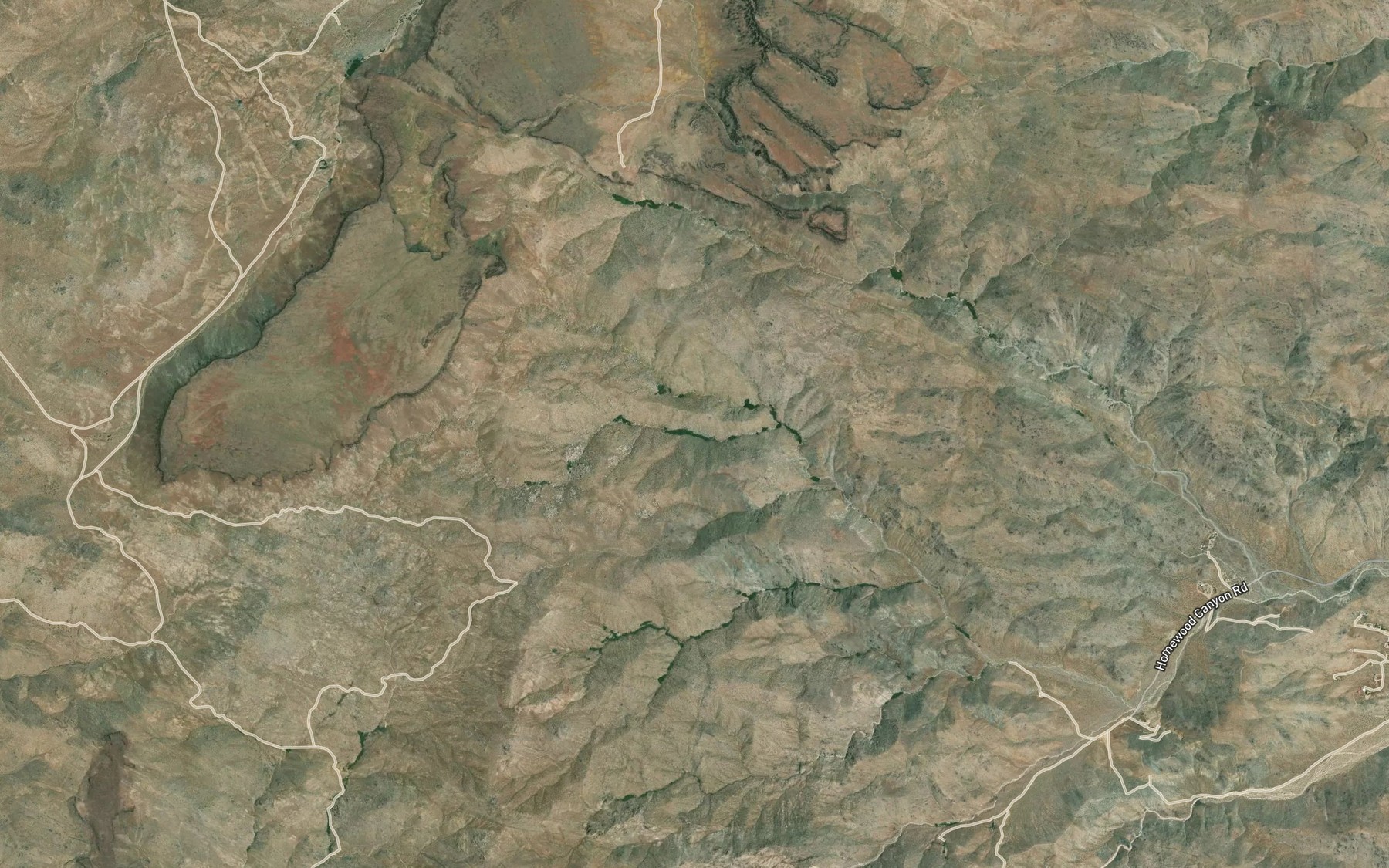 Satellite map of the Quail Spring