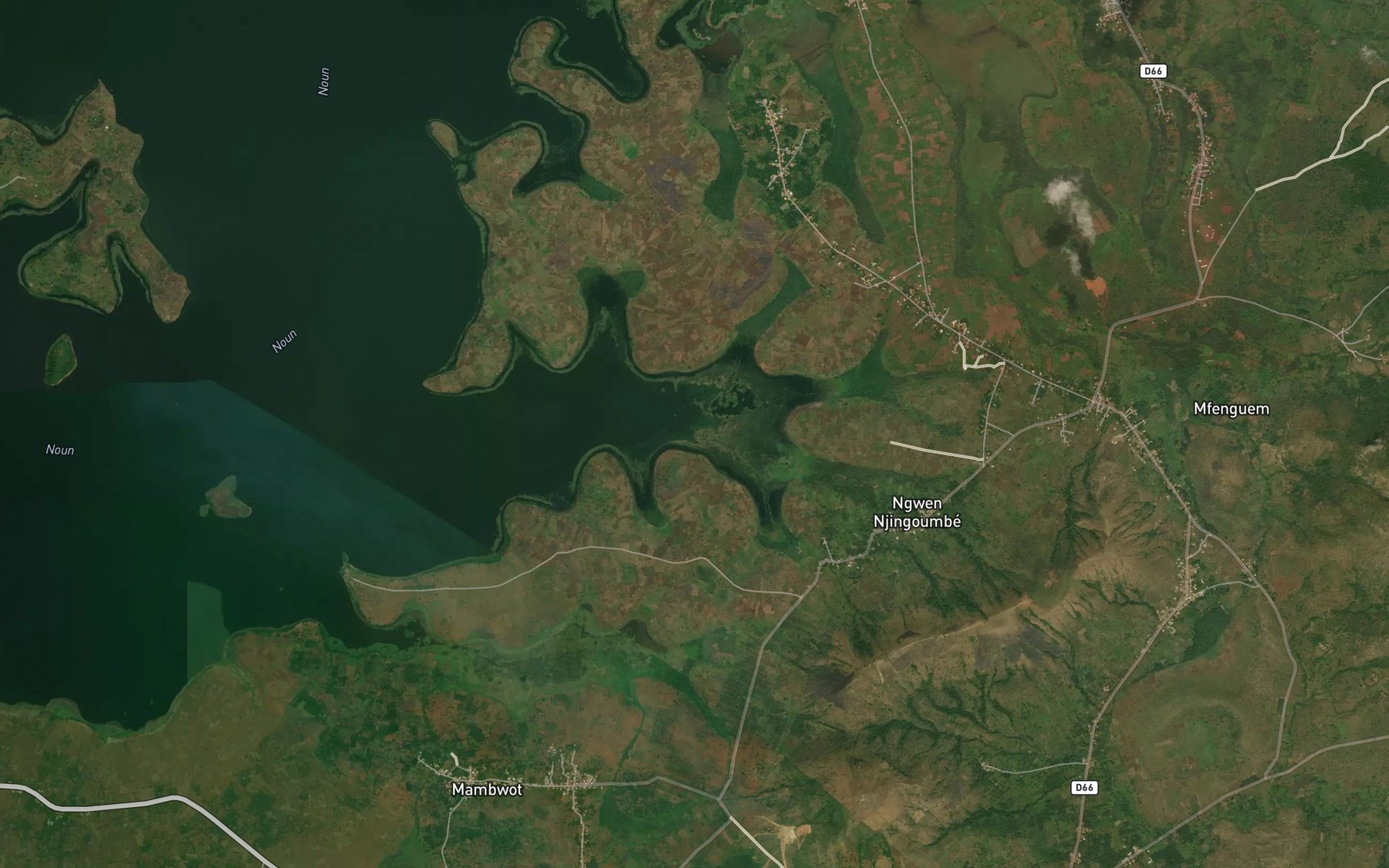 Satellite map of the Mvaa