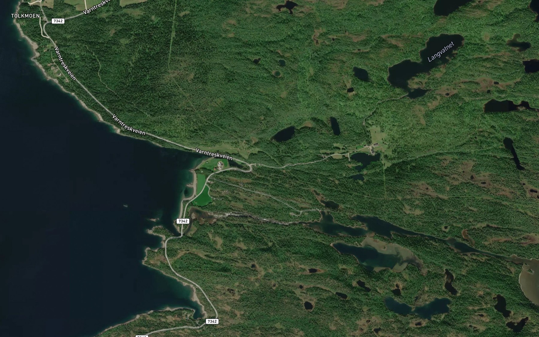 Satellite map of the Sordalsbekken