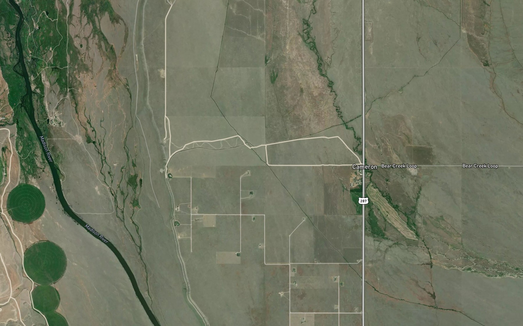 Satellite map of the Kremer Ditch