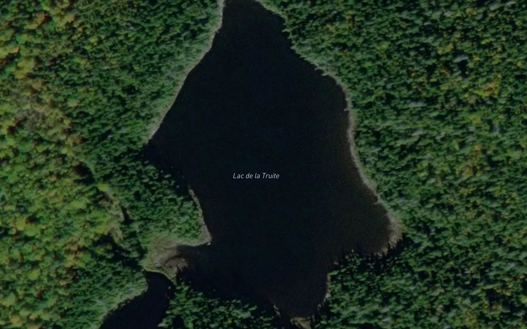 Satellite map of the Lac de la Truite