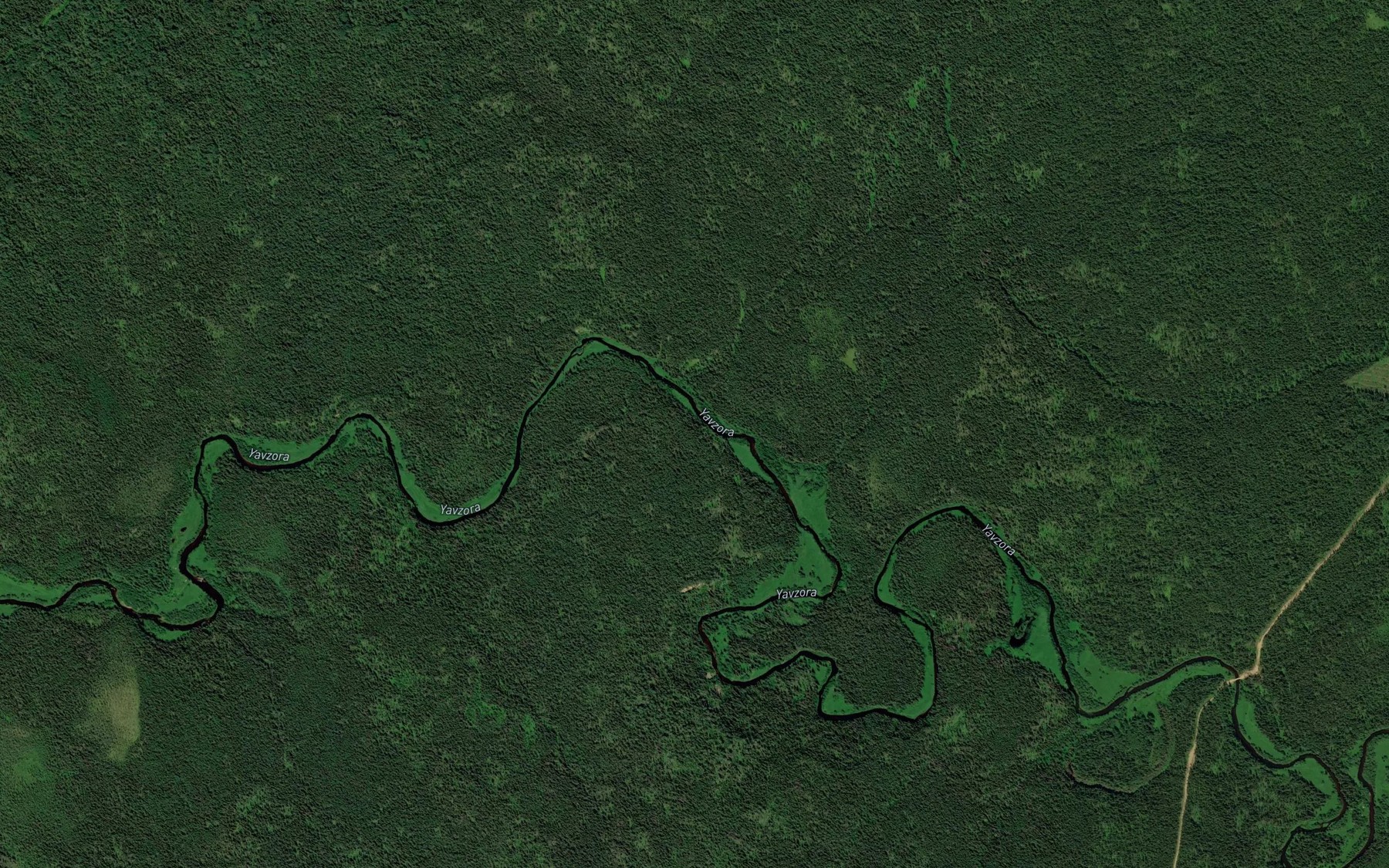 Satellite map of the Verkhnyaya Rucha