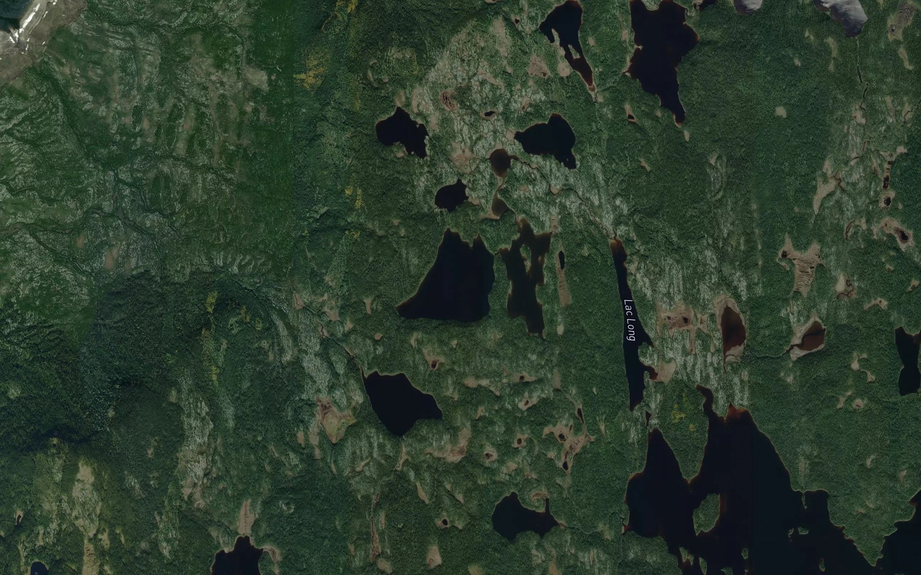 Satellite map of the Lac du Saut