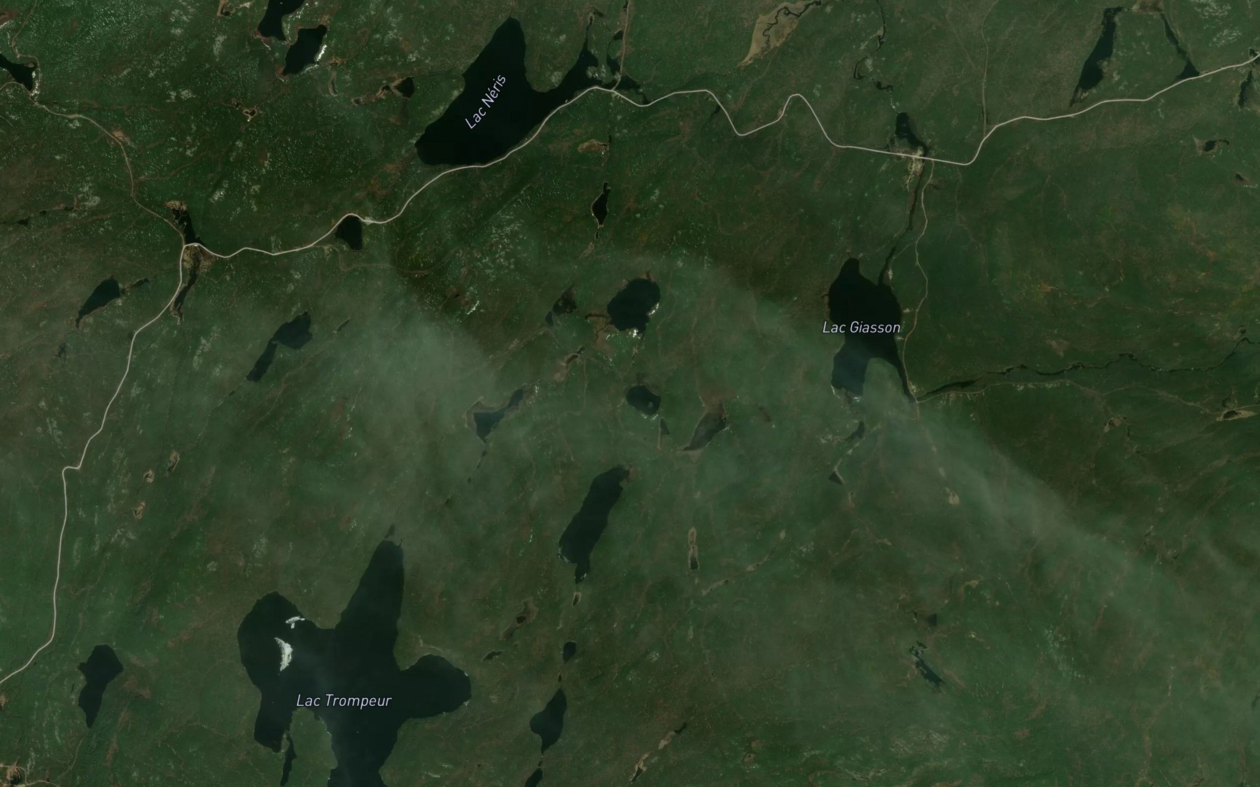 Satellite map of the Lac de la Rotule
