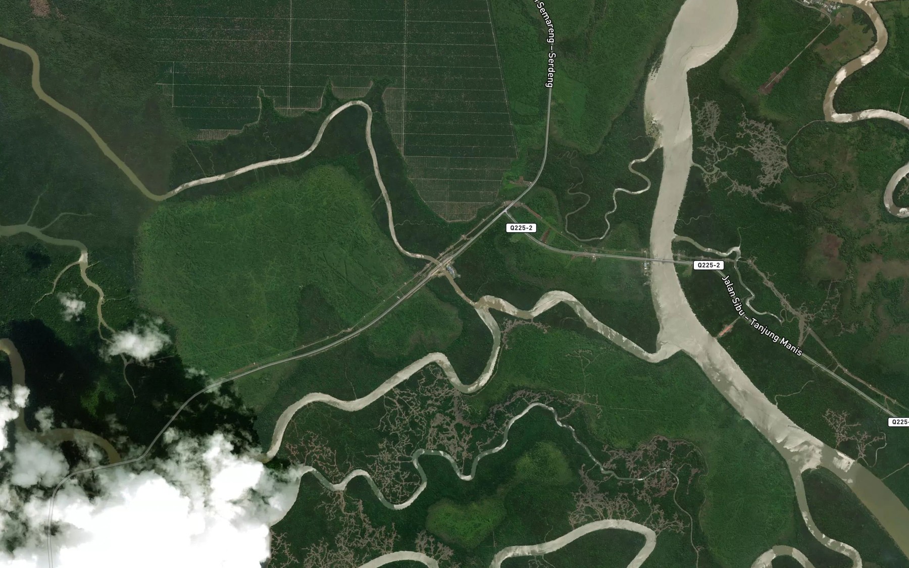 Satellite map of the Ulu Lepah