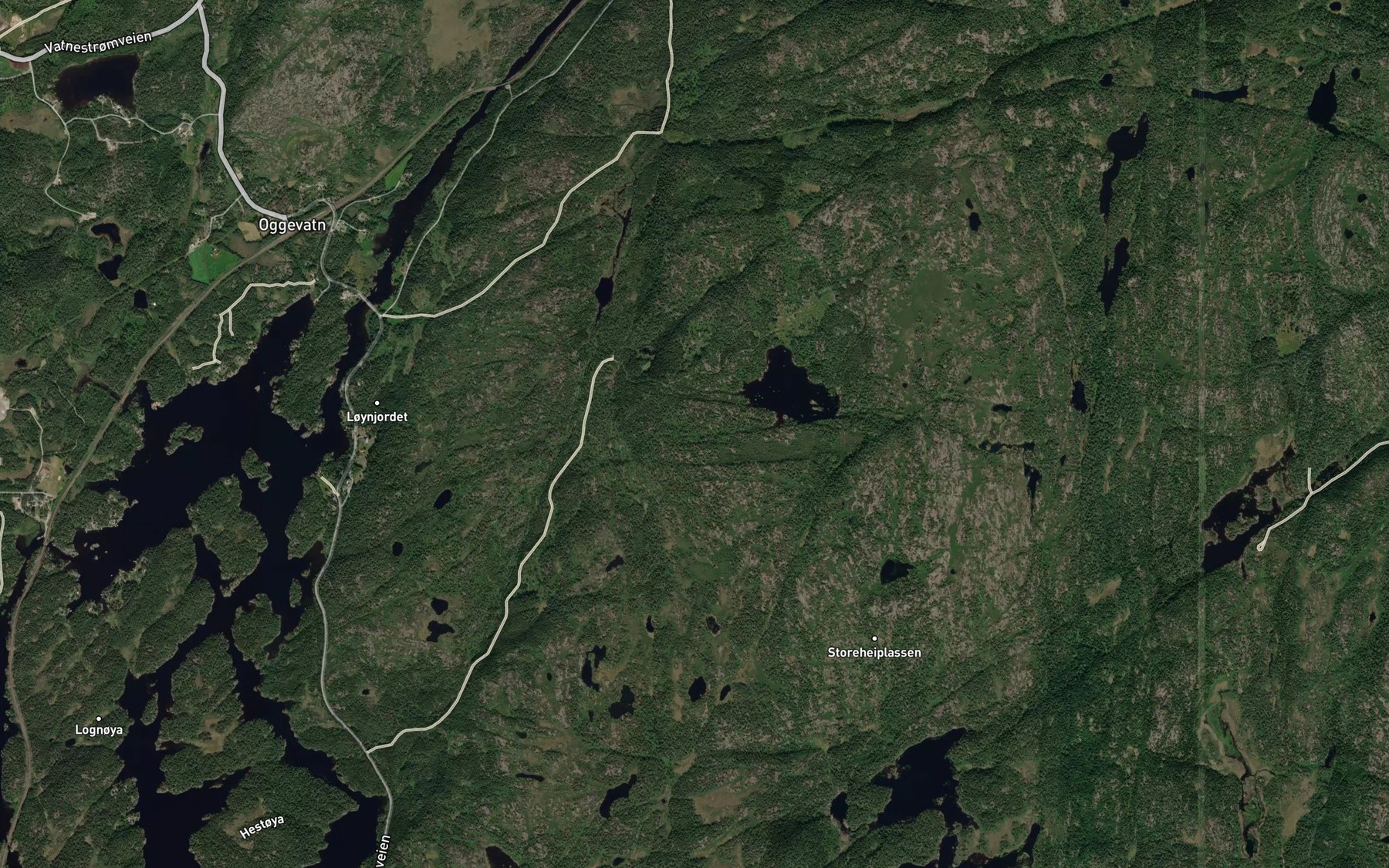 Satellite map of the Vindvassbekken