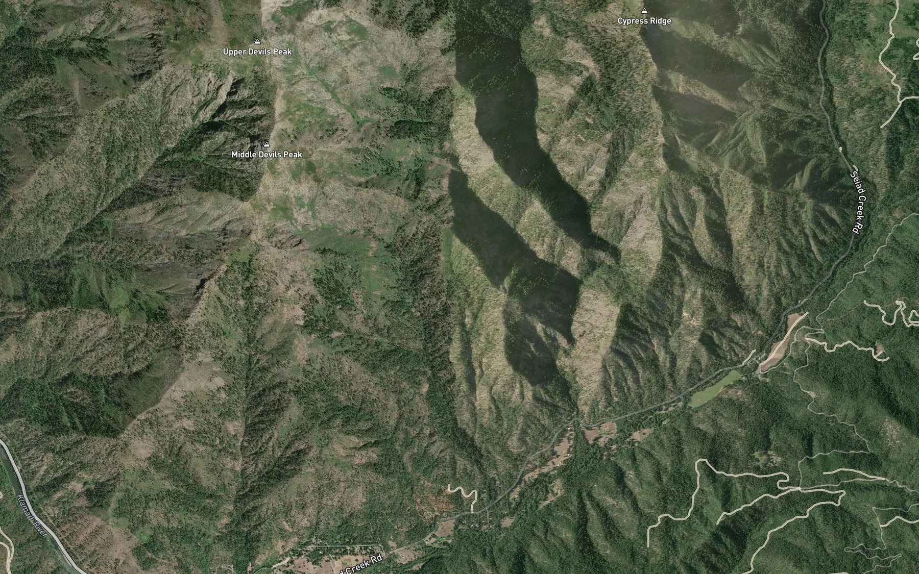 Satellite map of the Quail Spring
