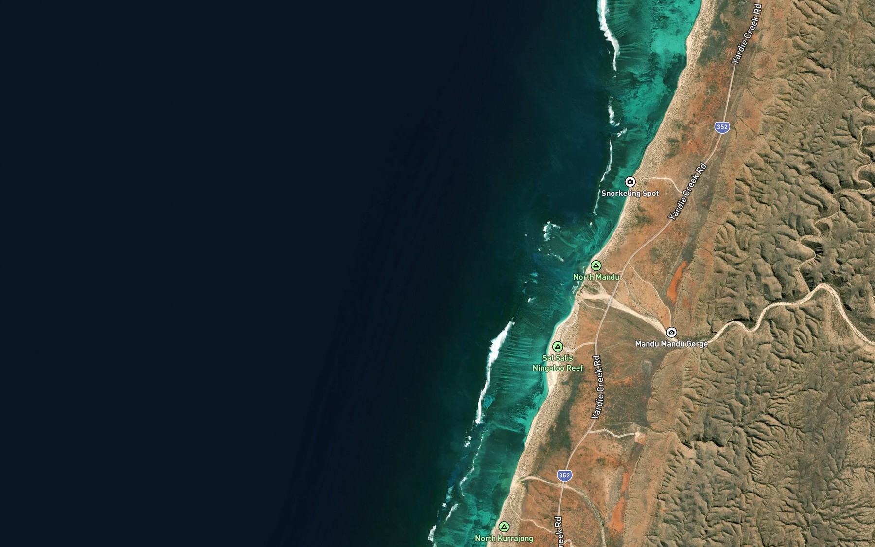 Satellite map of the Pilgonaman Bay