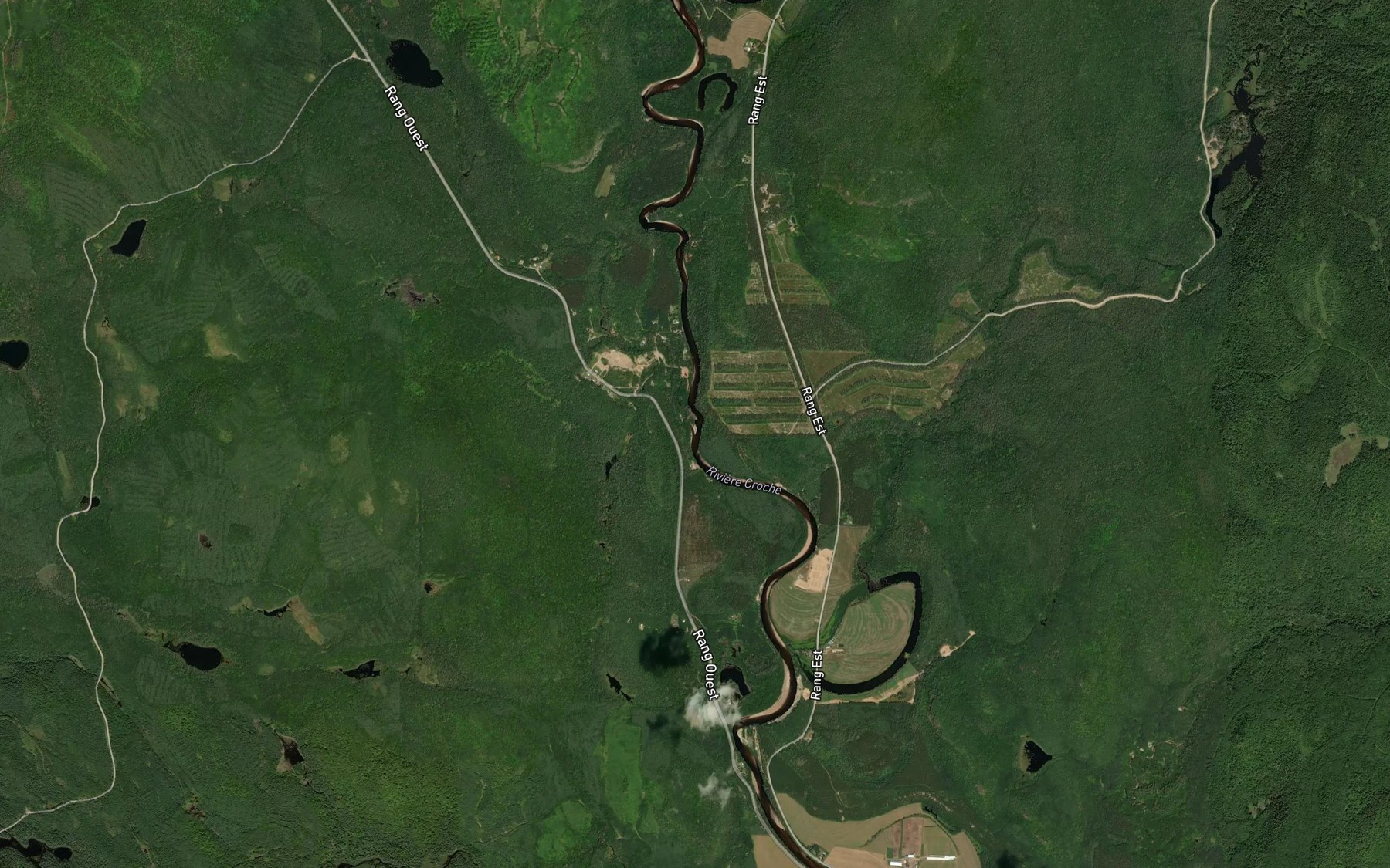 Satellite map of the Ruisseau Clair