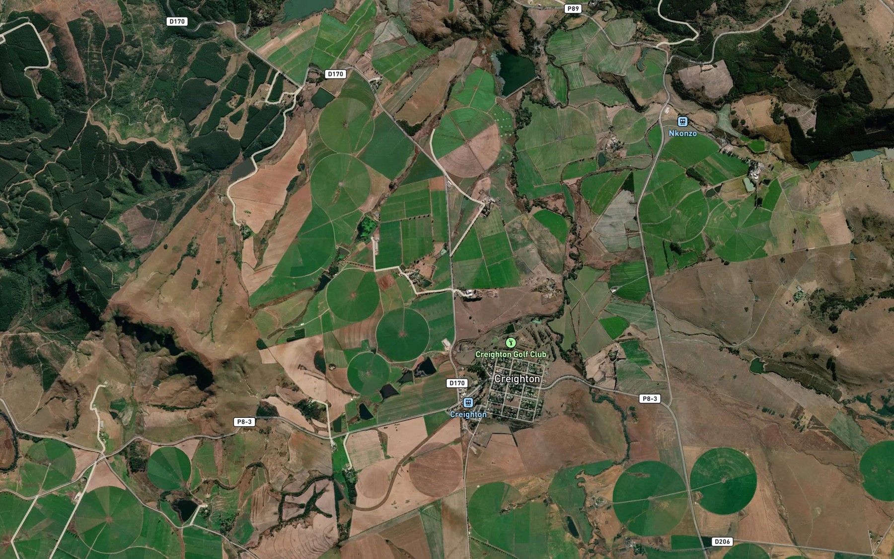 Satellite map of the Tela Tegwaan