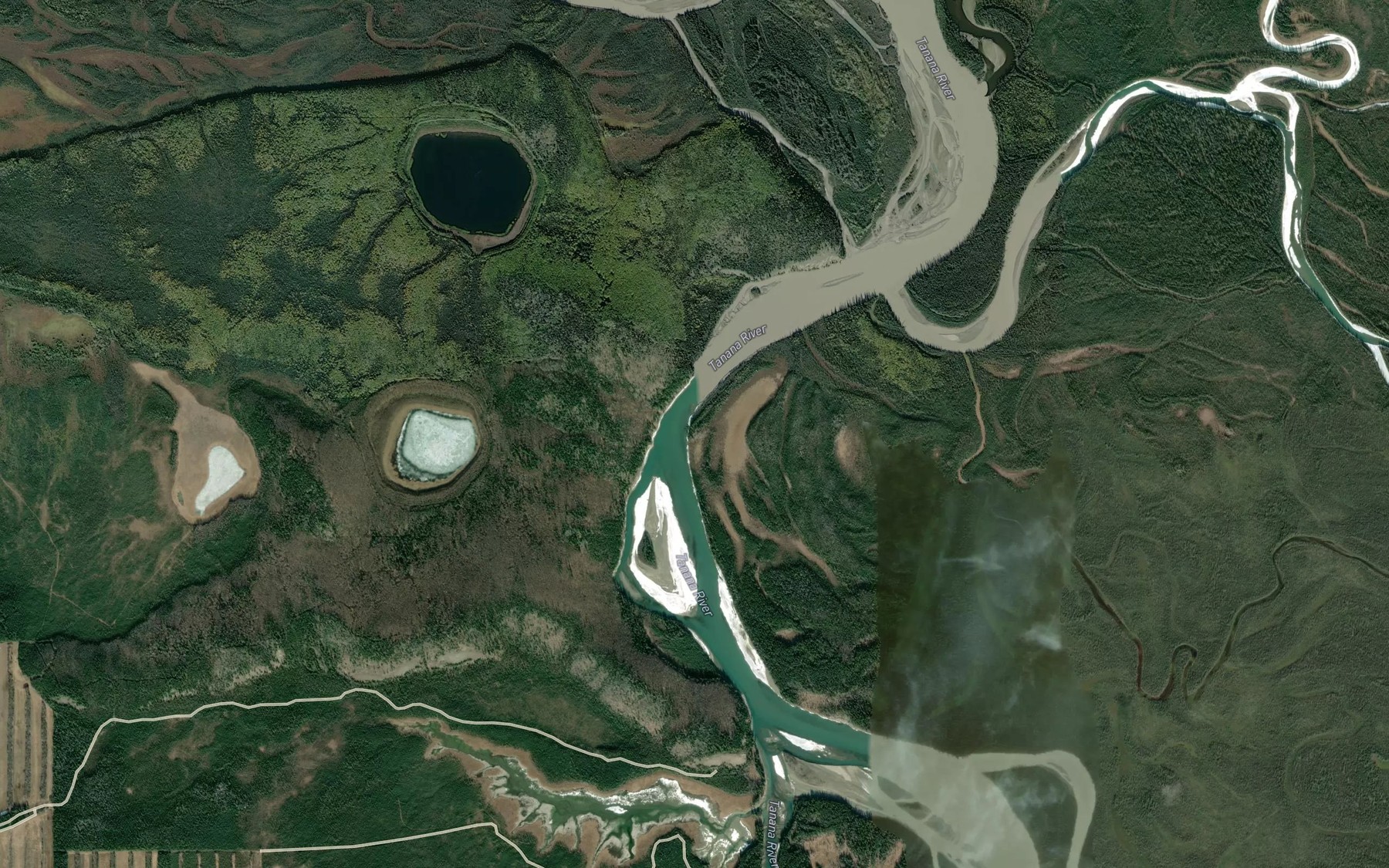 Satellite map of the Mason Narrows