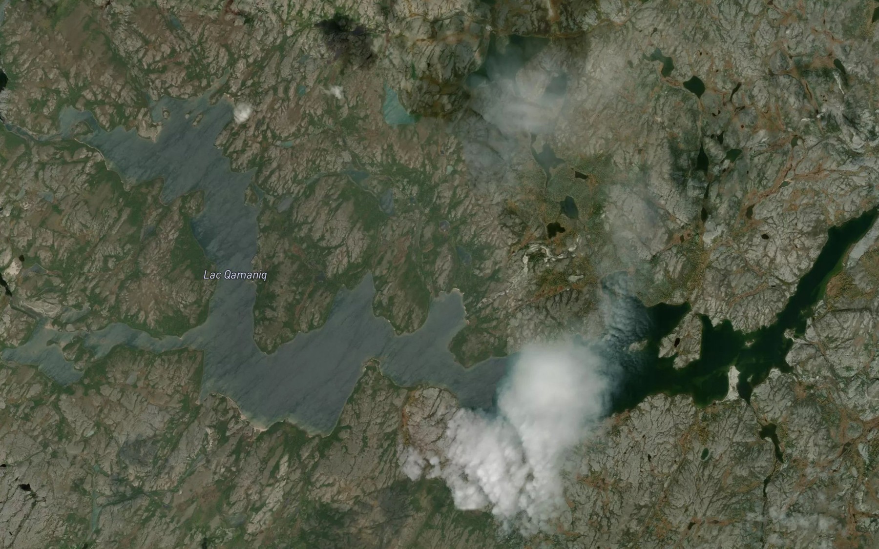 Satellite map of the Lac Qamaniq