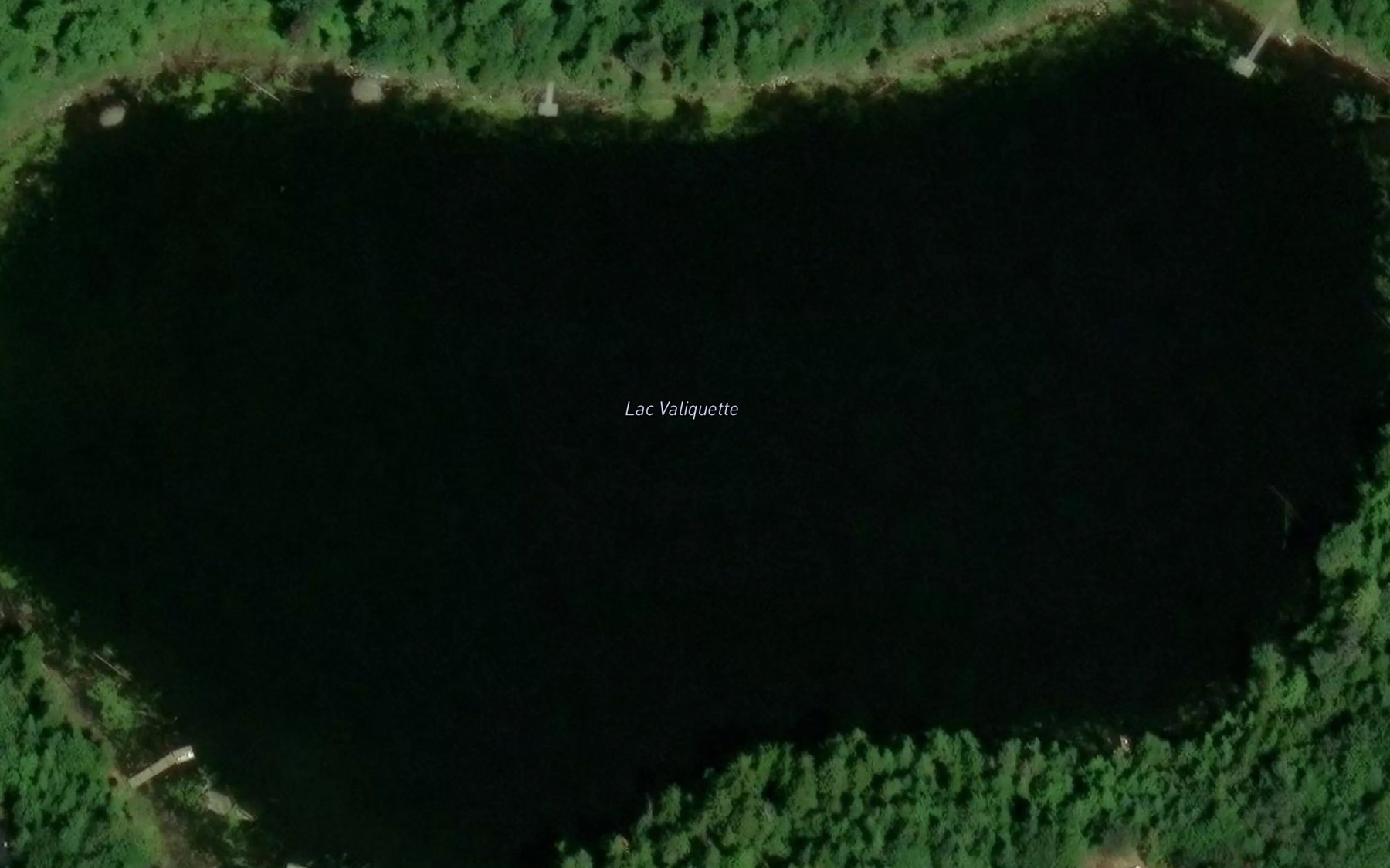 Satellite map of the Lac Valiquette